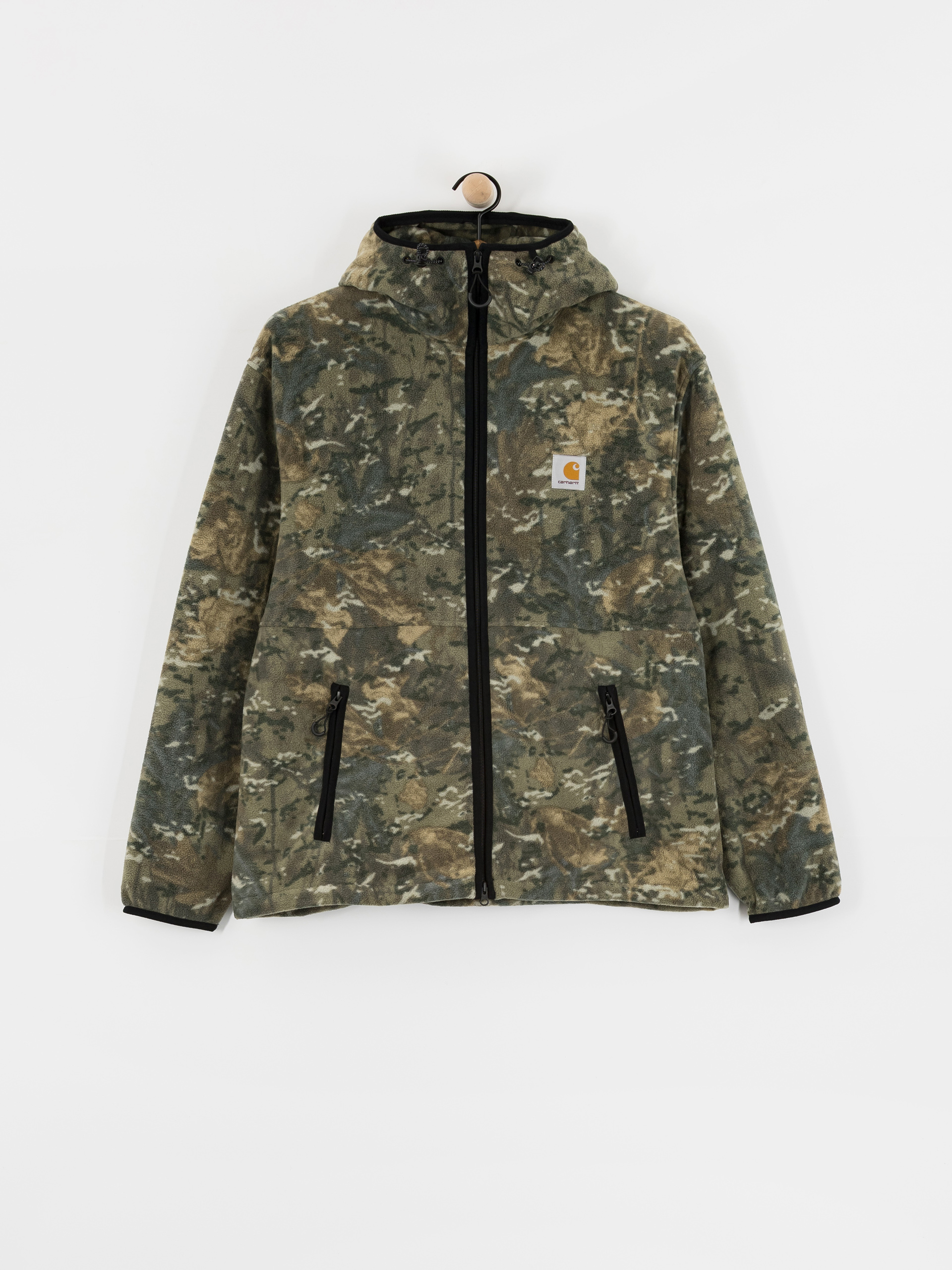 Fleecová mikina Carhartt WIP Blevin (camo combi/green)