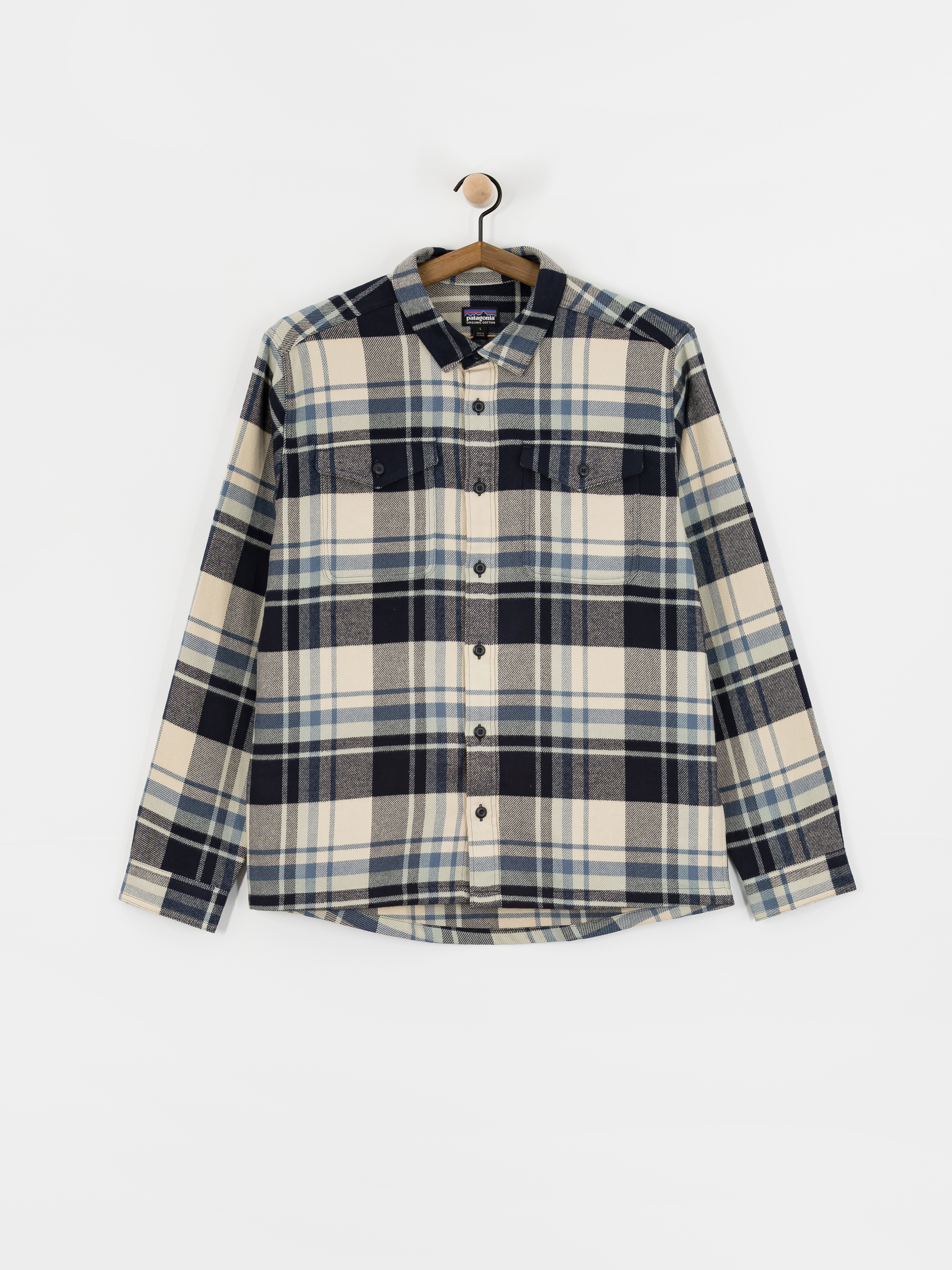 Kou0161ile Patagonia Fjord Flannel (hibernate sunken blue)