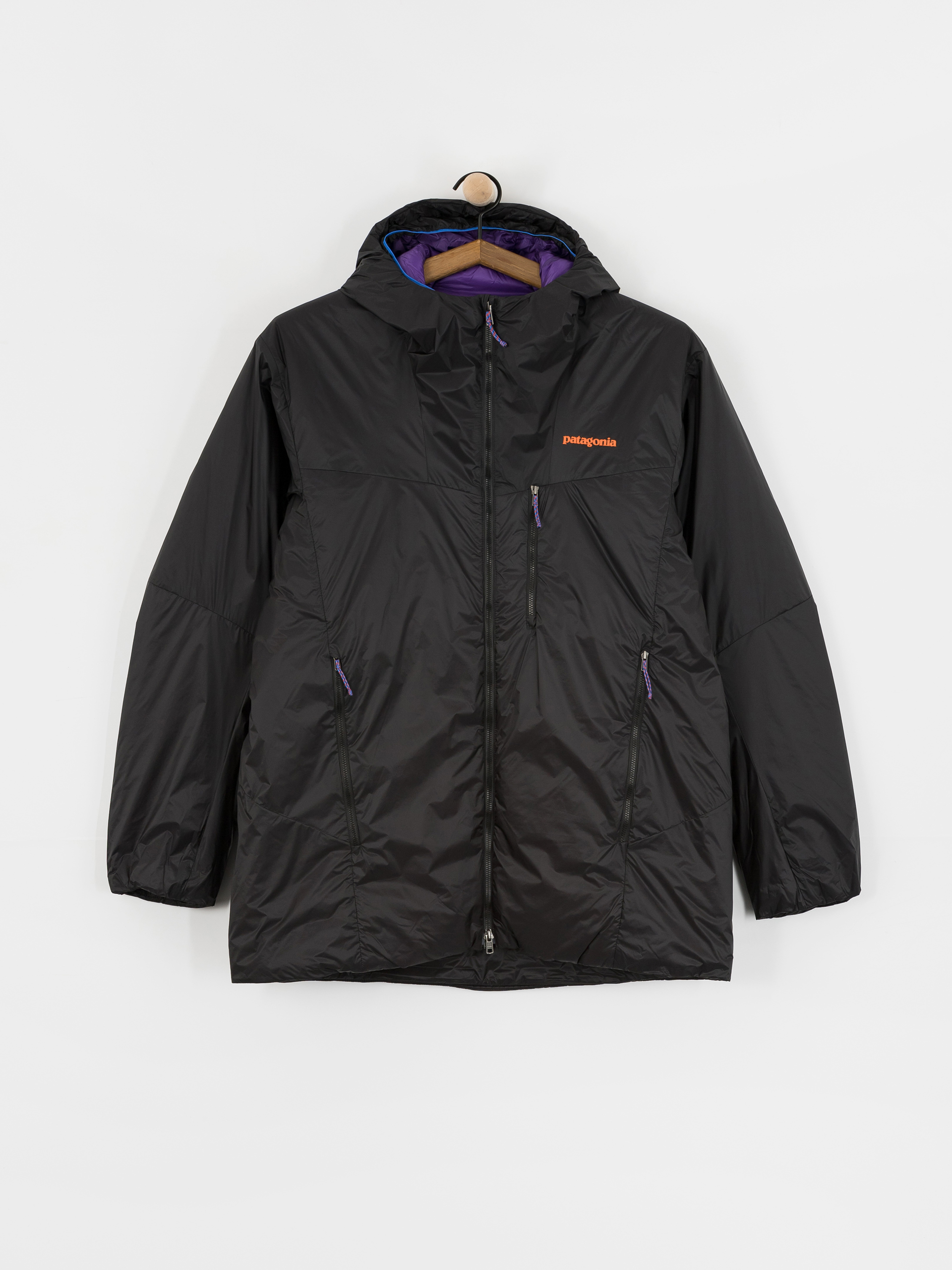 Bunda Patagonia DAS Parka (black w/p6 blue)