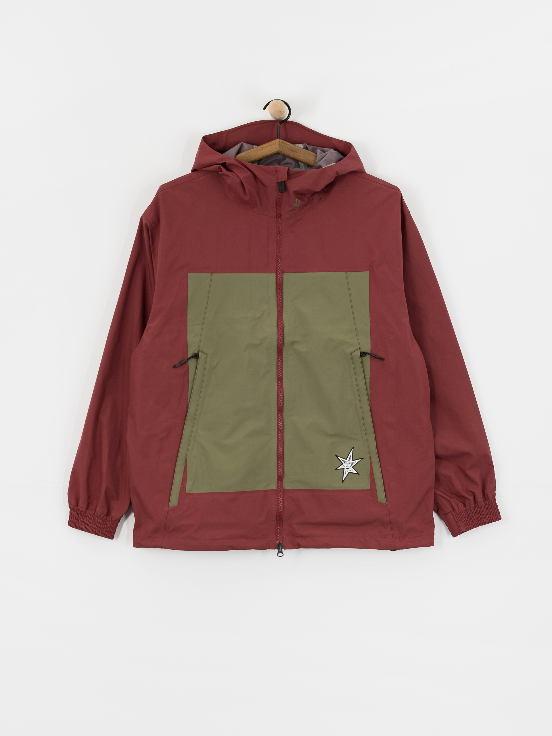 Snowboardovu00e1 bunda Volcom Arthur 3L (burnt red)