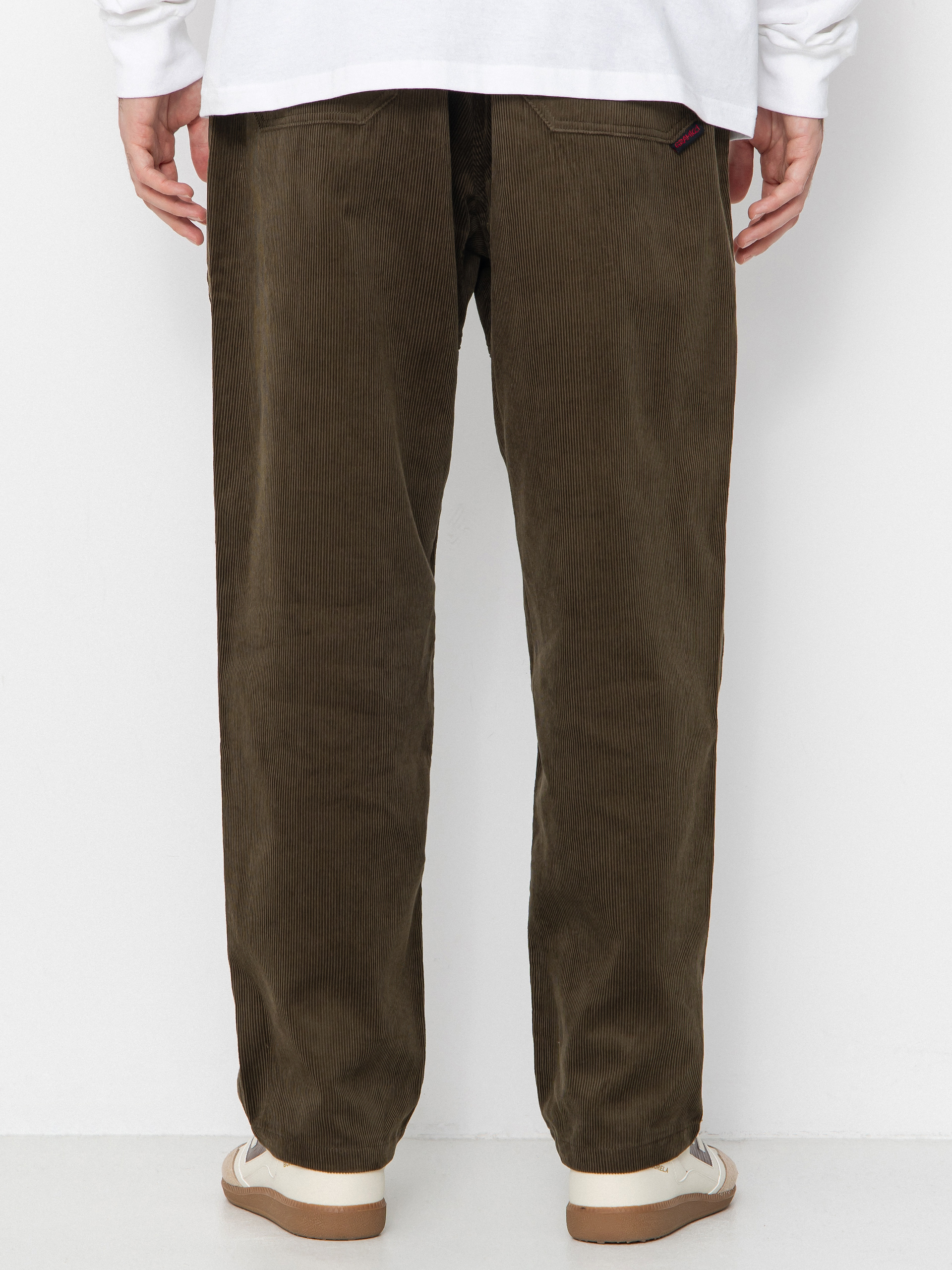Kalhoty Gramicci Corduroy Loose Tapered Ridge (olive)