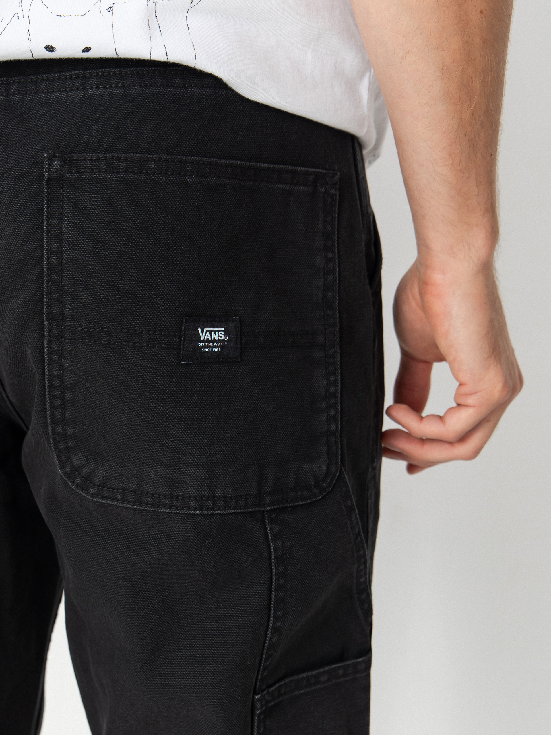 Kalhoty Vans Drill Chore Carpenter Loose Vintage Wash (black)