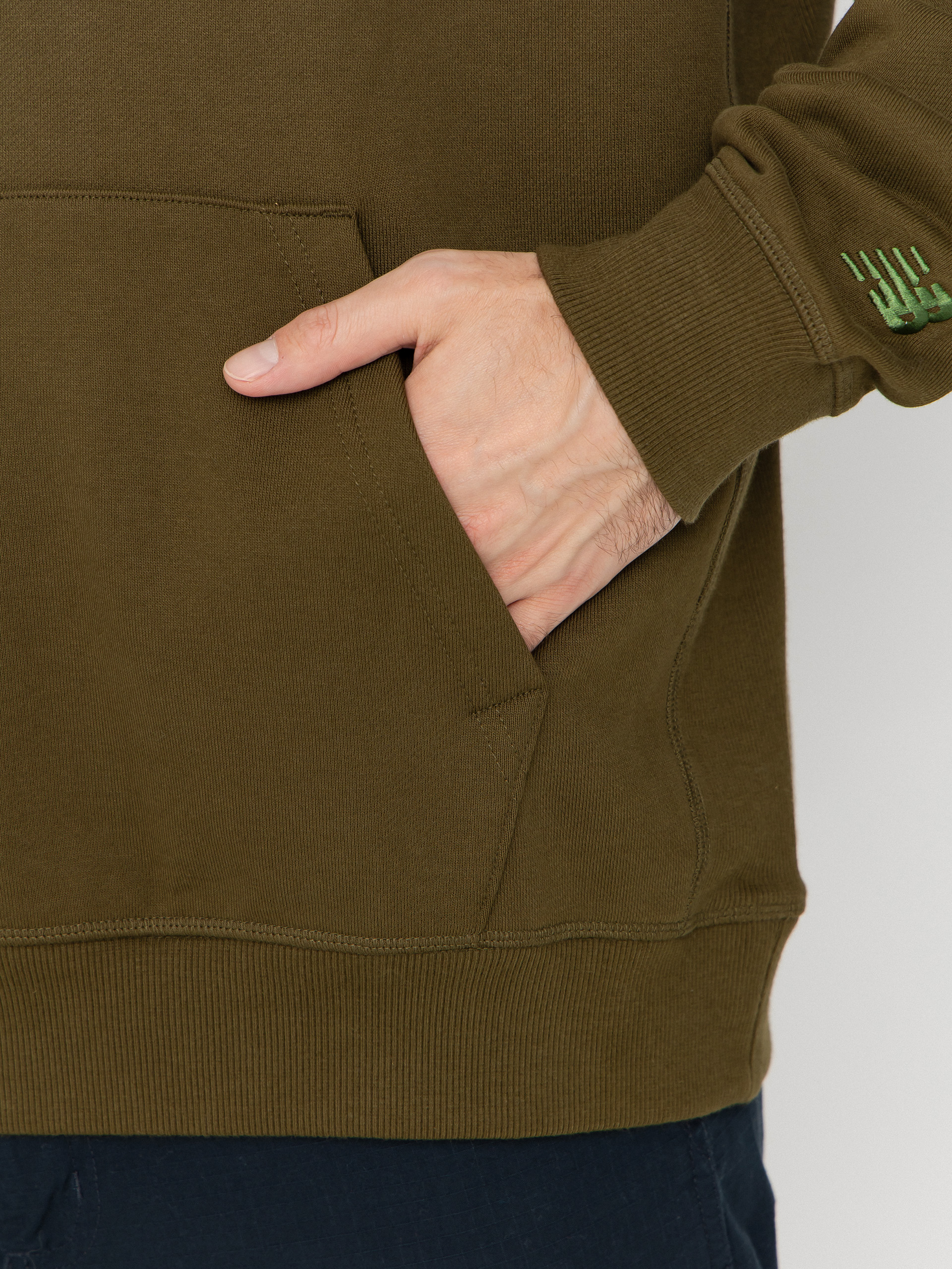 Mikina s kapucí New Balance Athletics Runners Arent Normal HD (brown)