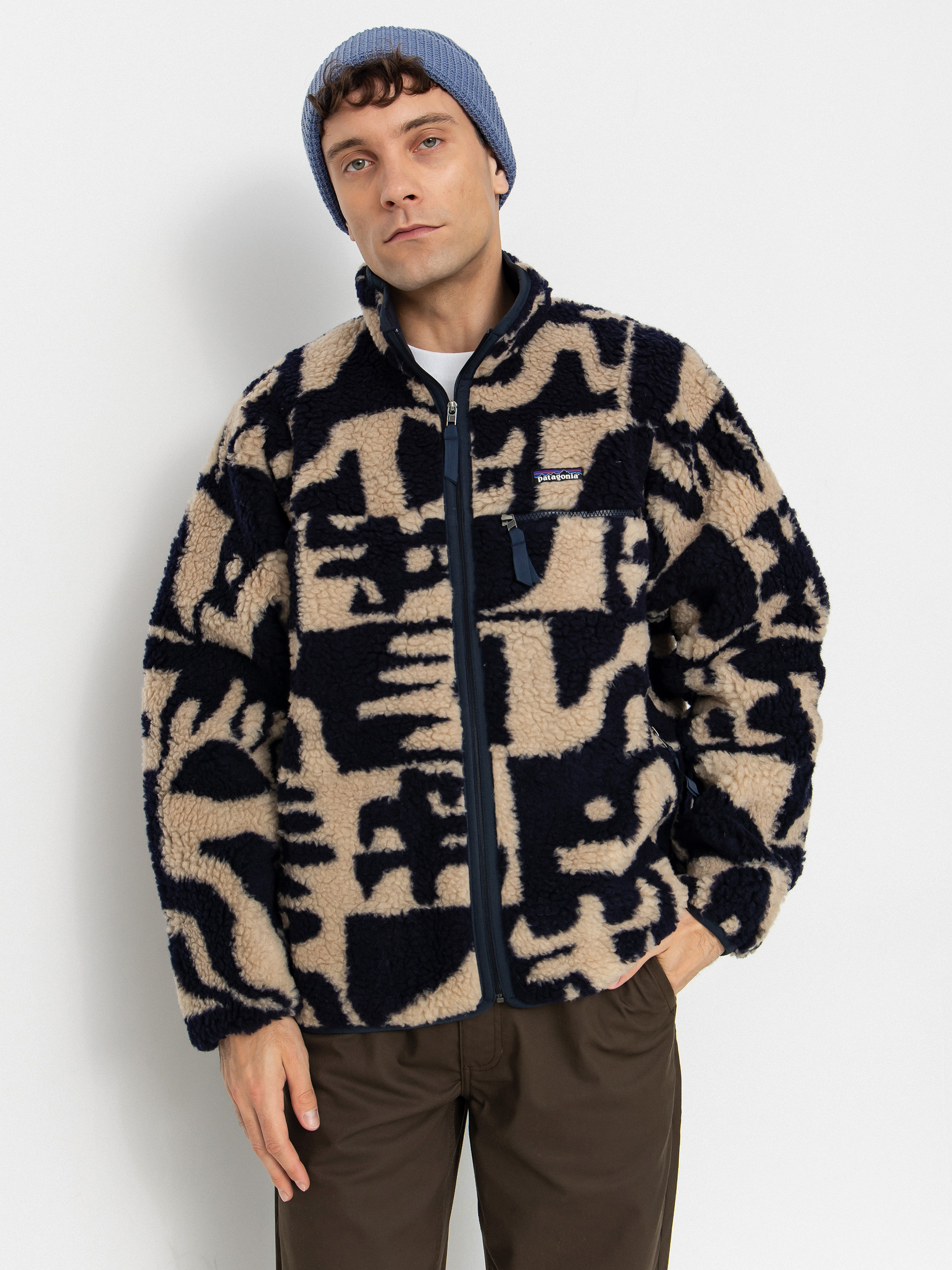 Mikina Patagonia Natural Blend Retro Cardigan (mother tree oar tan)