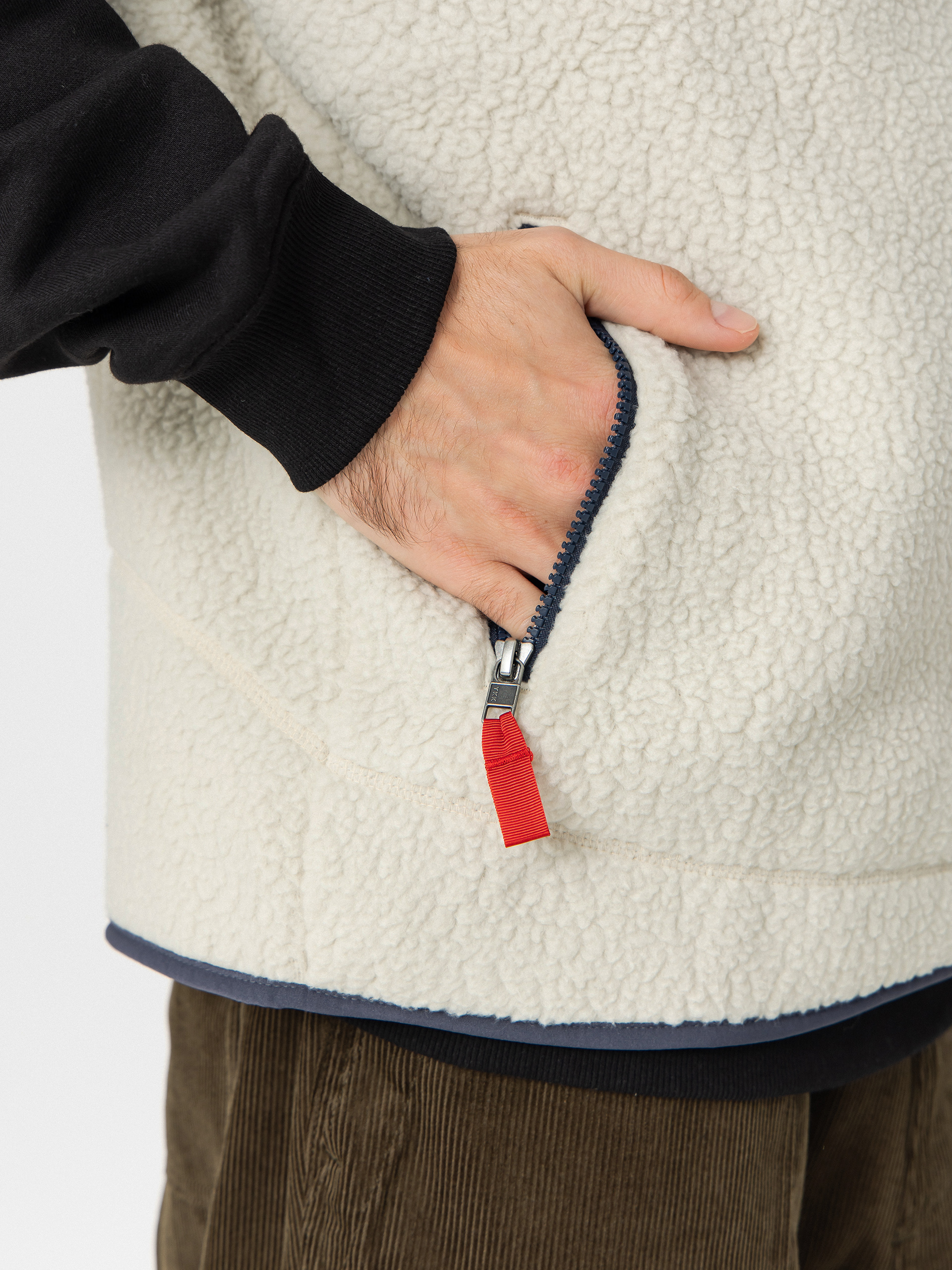 vesta Patagonia Retro Pile (pelican w/smolder blue)