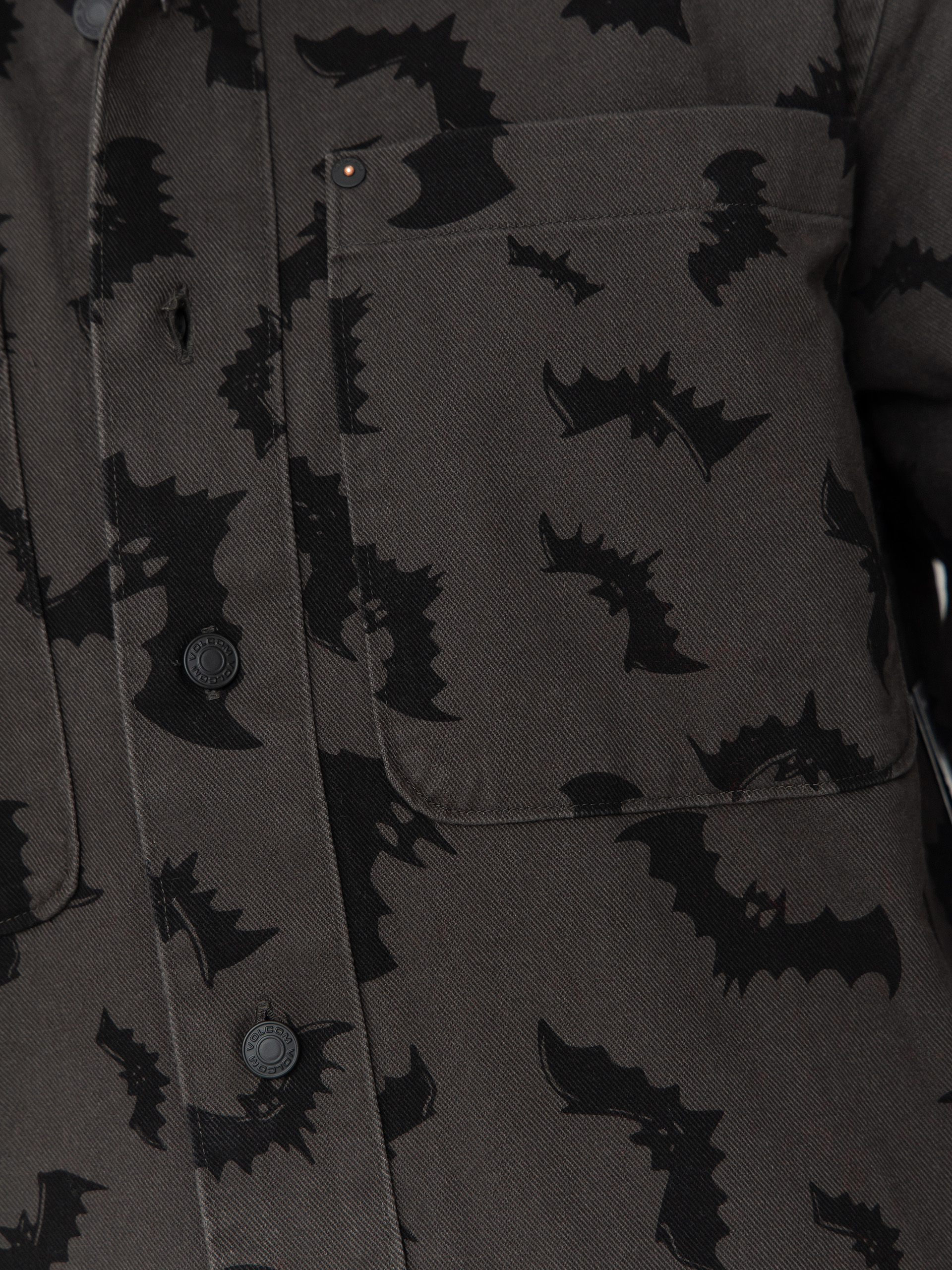 Košile Volcom Fa Jj Villard (rinsed black)