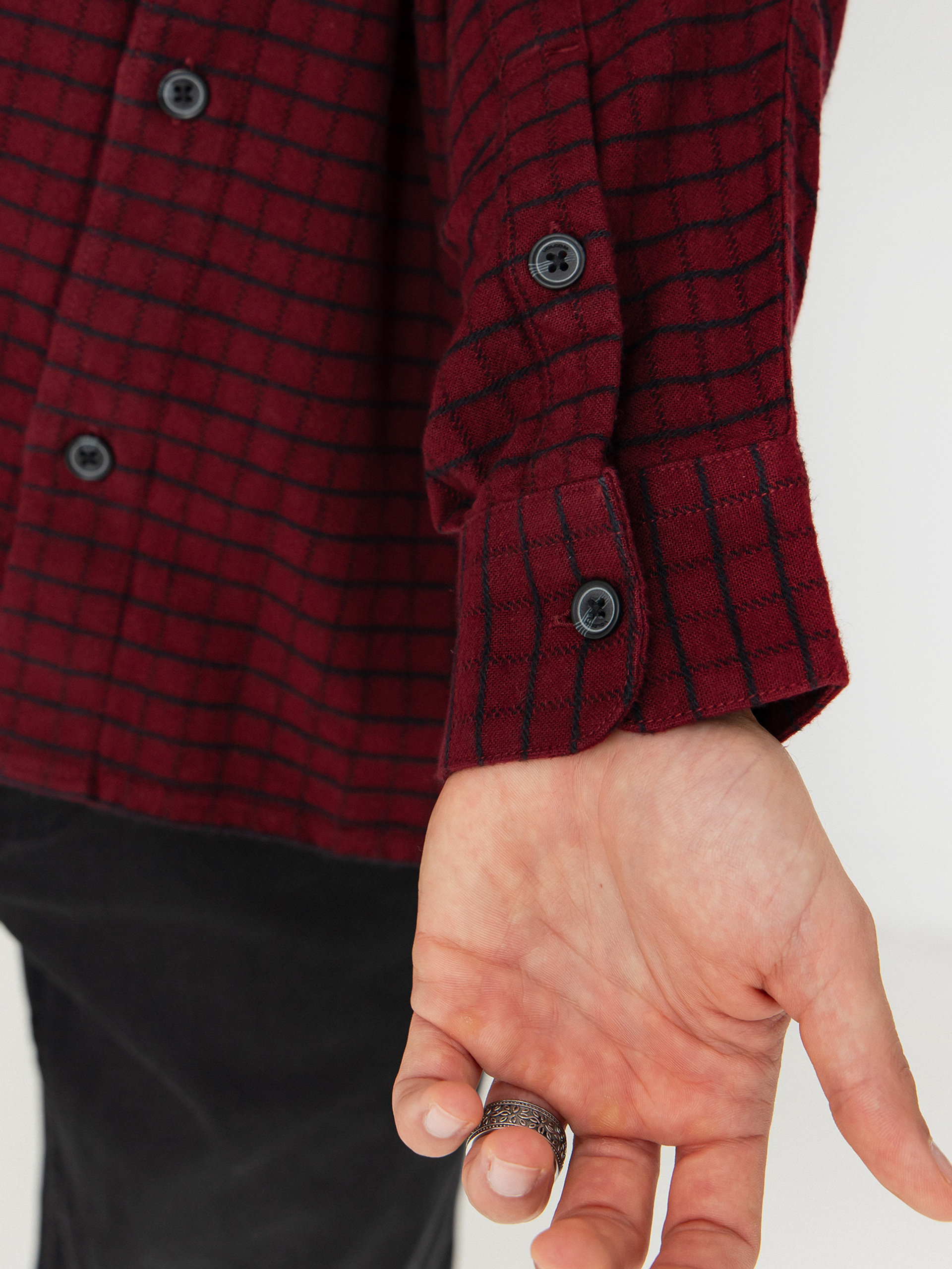 Košile Volcom Augustone (merlot)