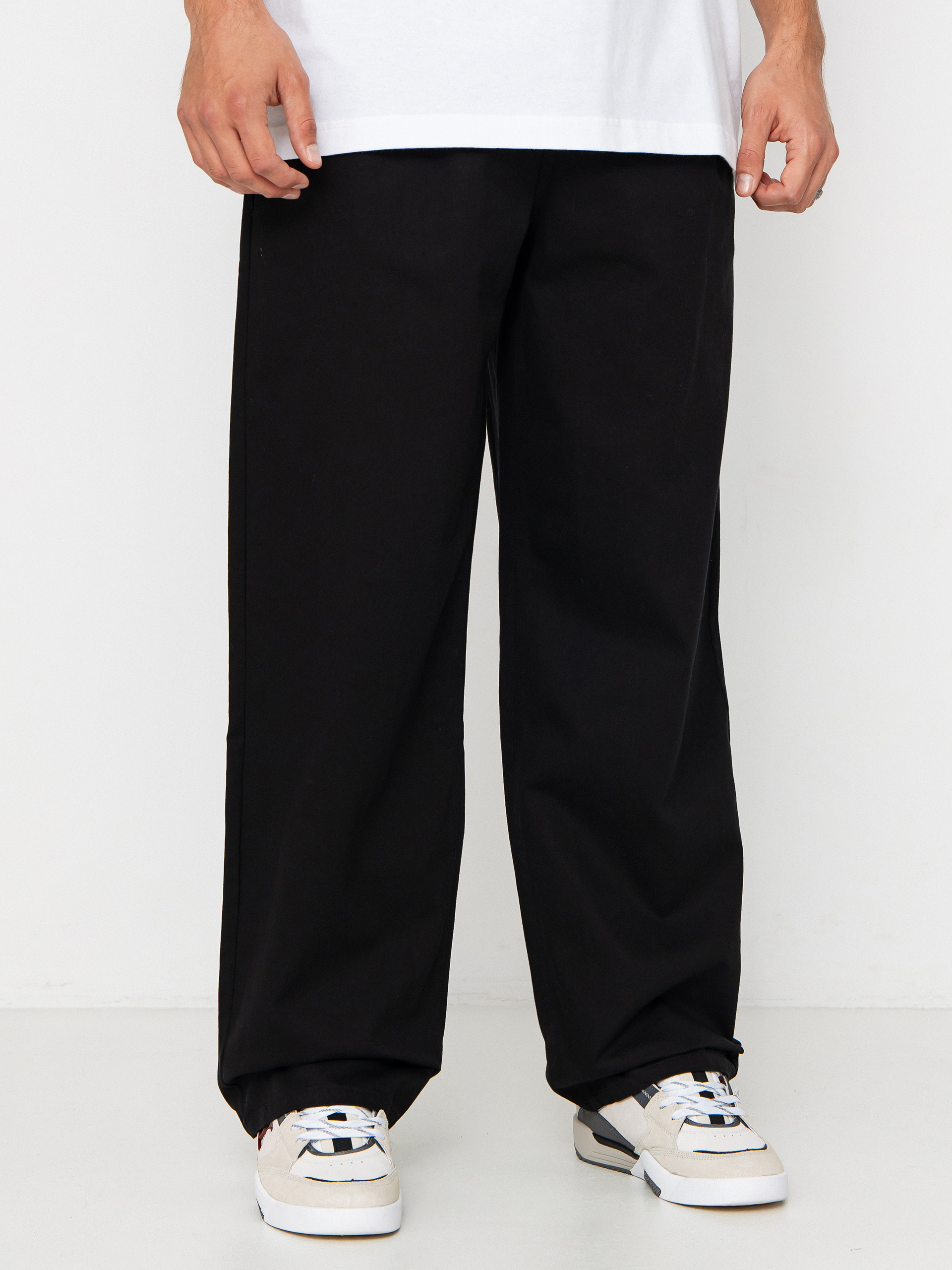 Kalhoty Volcom Baggos Pleat (black)