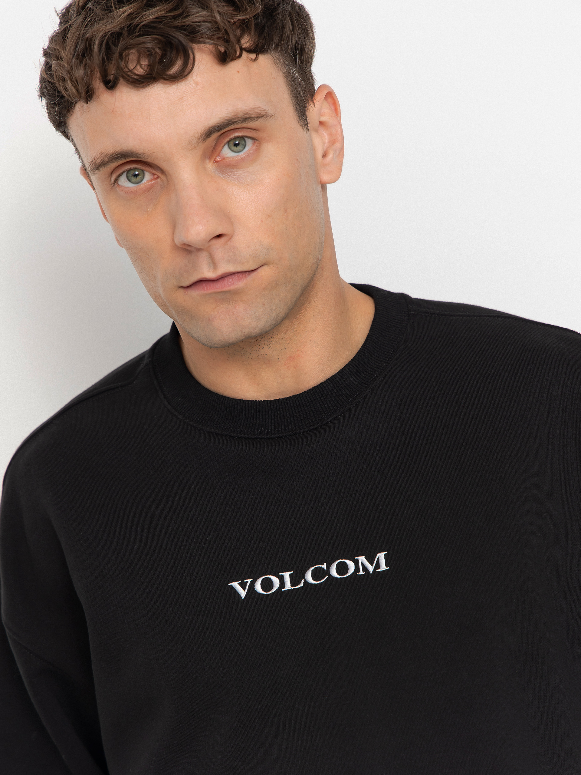 Mikina Volcom Volcom Stone Crew Fleece (black)