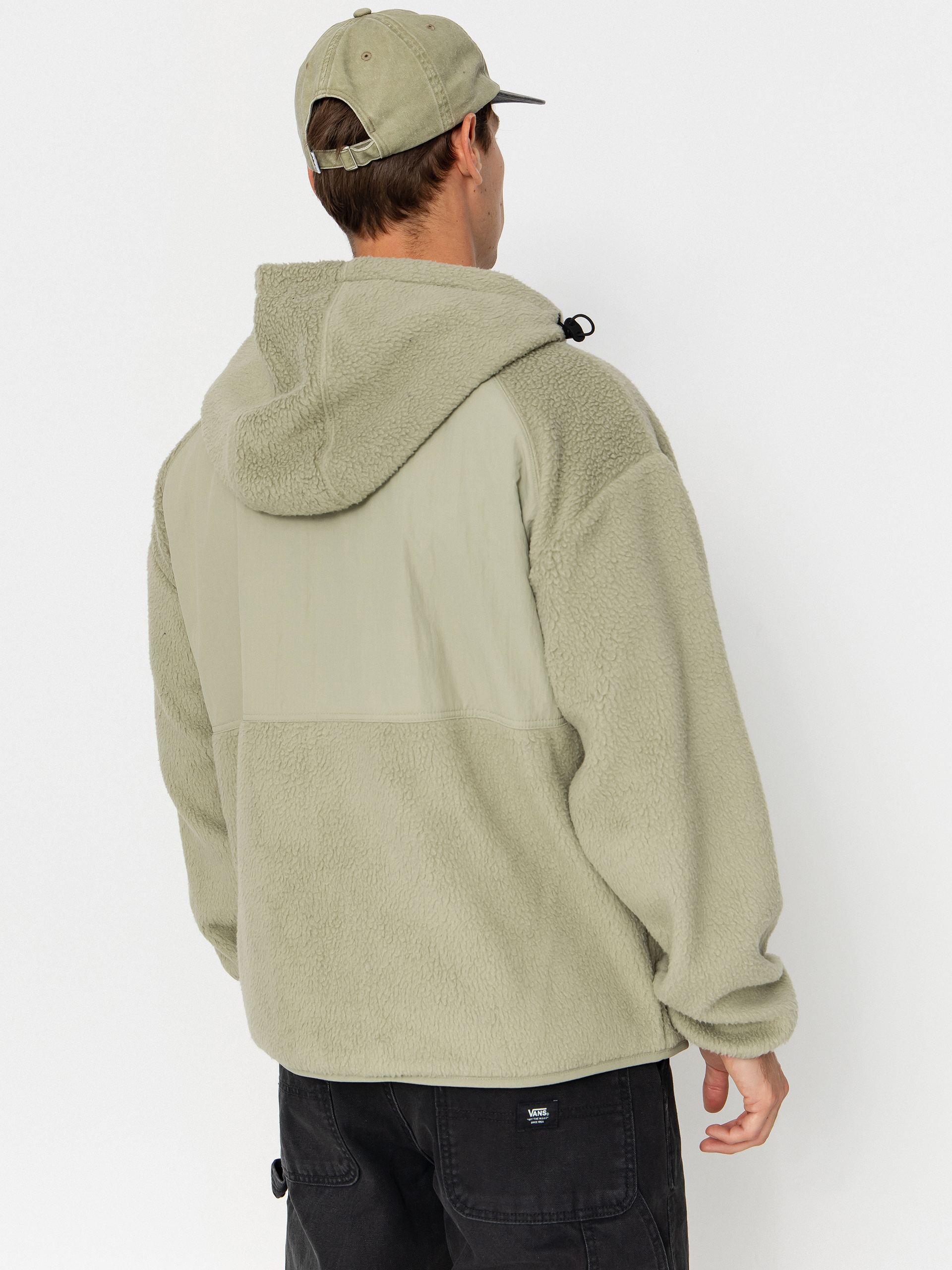 Mikina s kapucí Volcom Nomaa Sherpa ZHD (green tea)