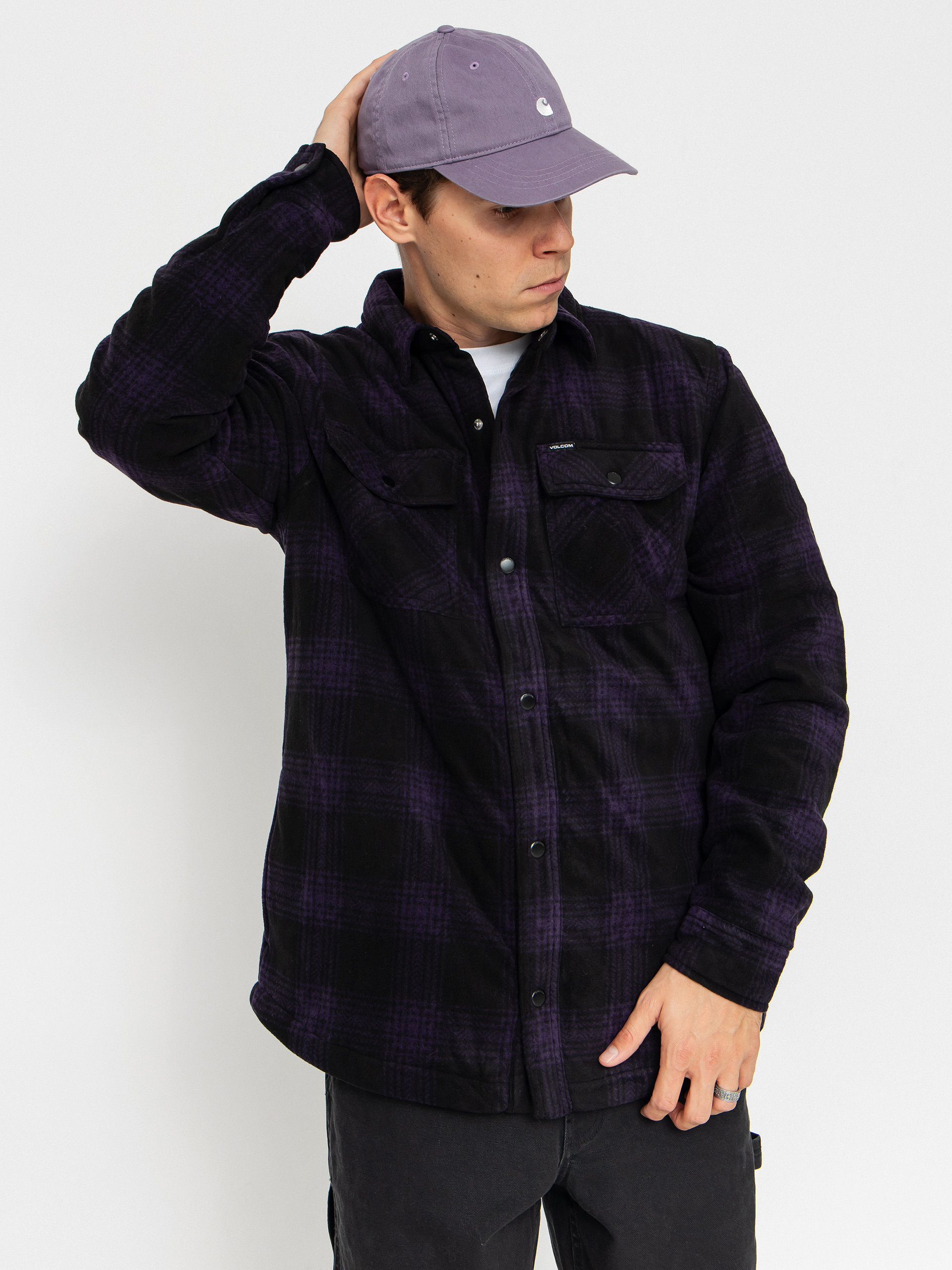 Košile Volcom Bowered Fleece (dark purple)