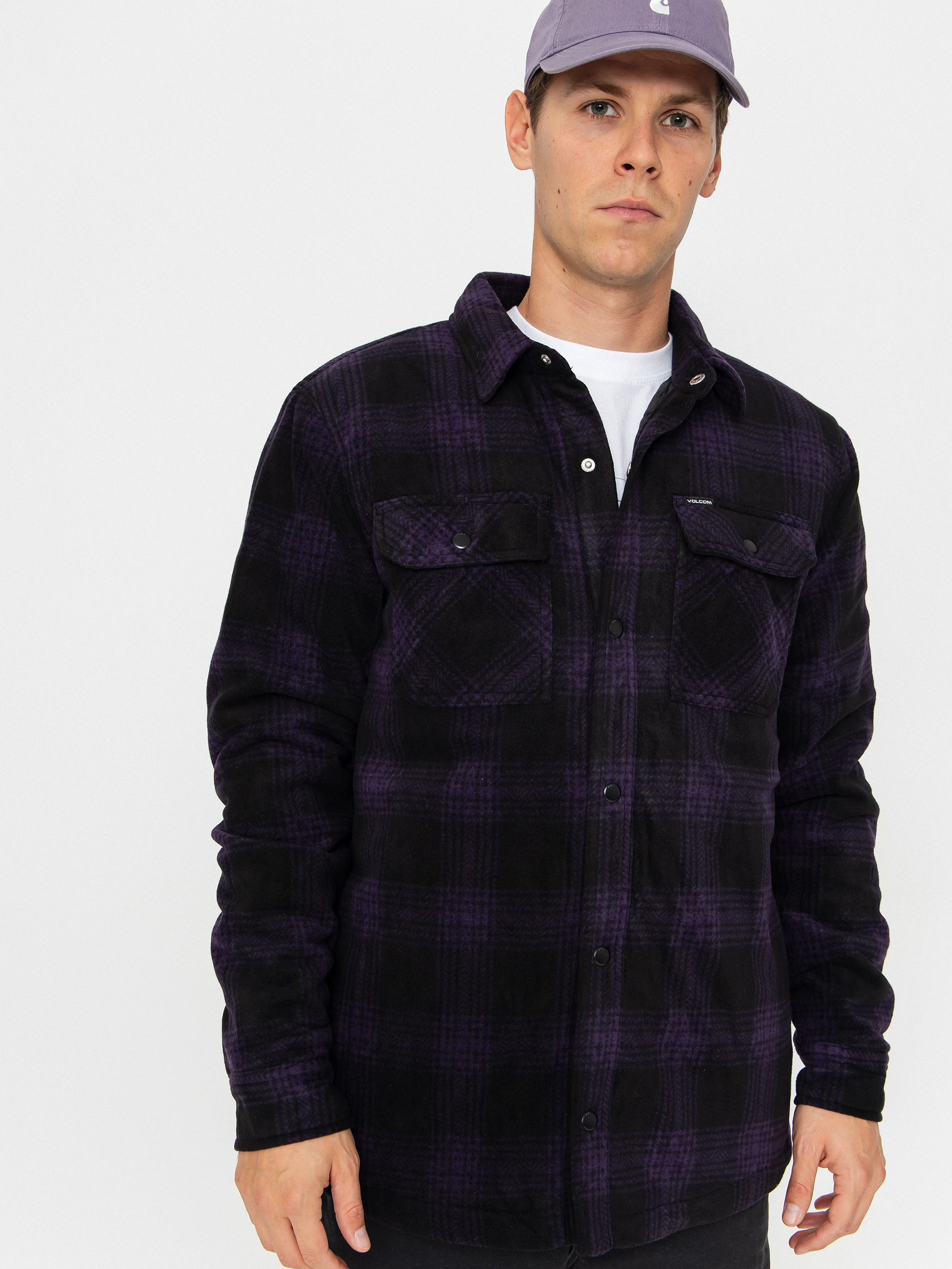 Košile Volcom Bowered Fleece (dark purple)