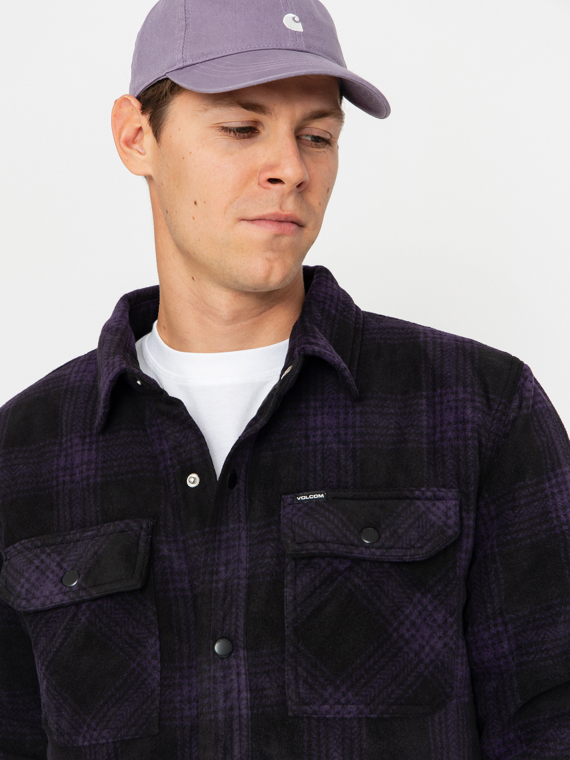 Košile Volcom Bowered Fleece (dark purple)
