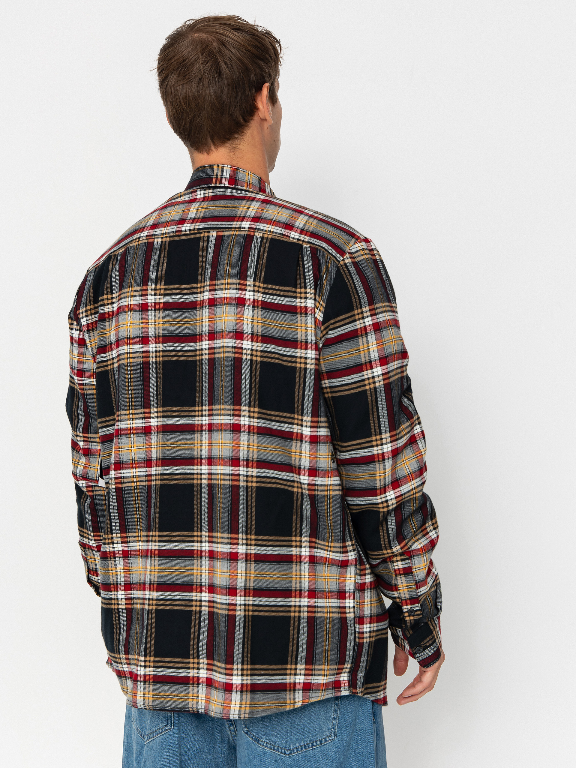 Košile Volcom Netastone Flannel (antique black)