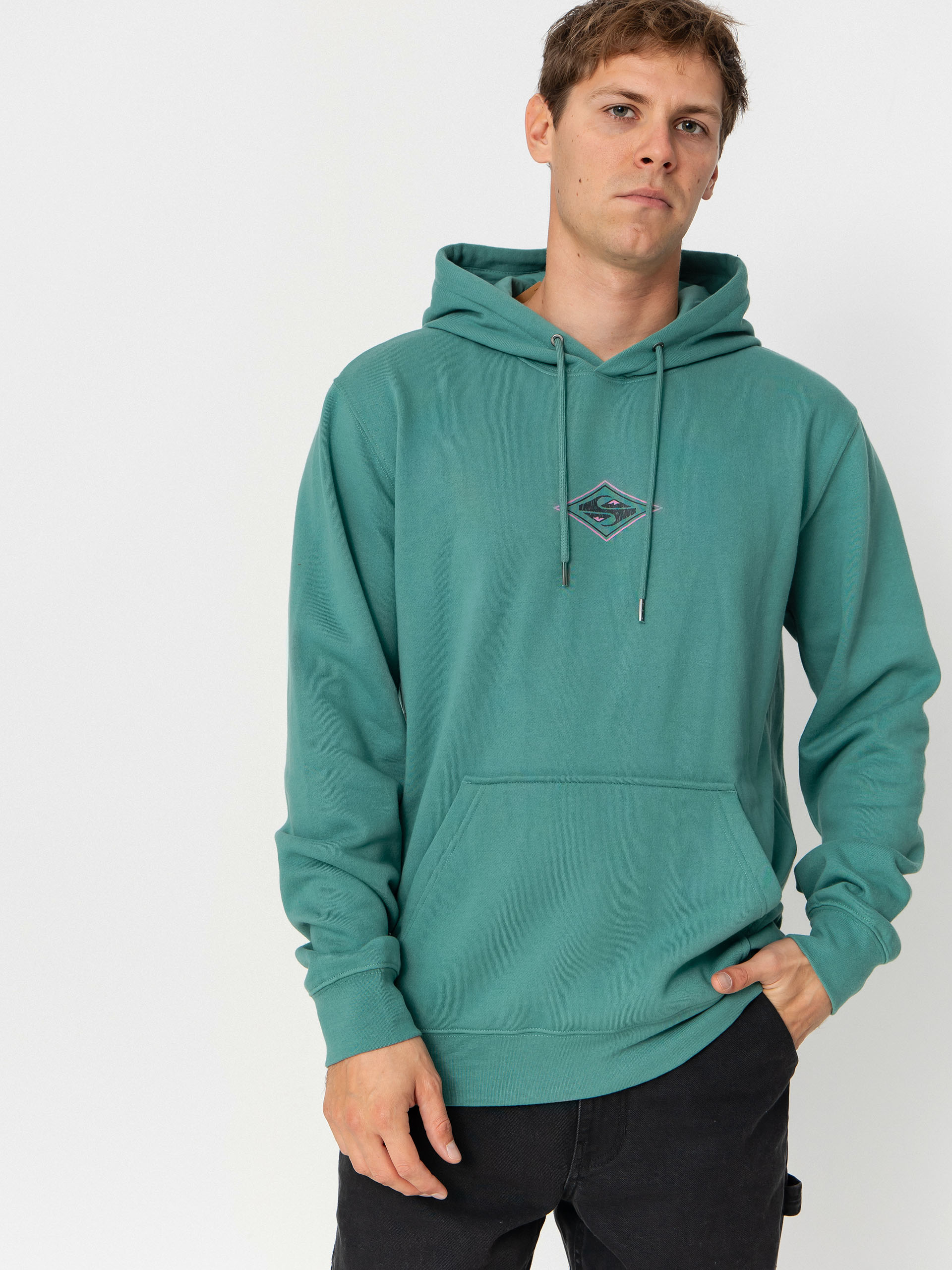 Mikina s kapucí Quiksilver Graphic HD (deep sea)