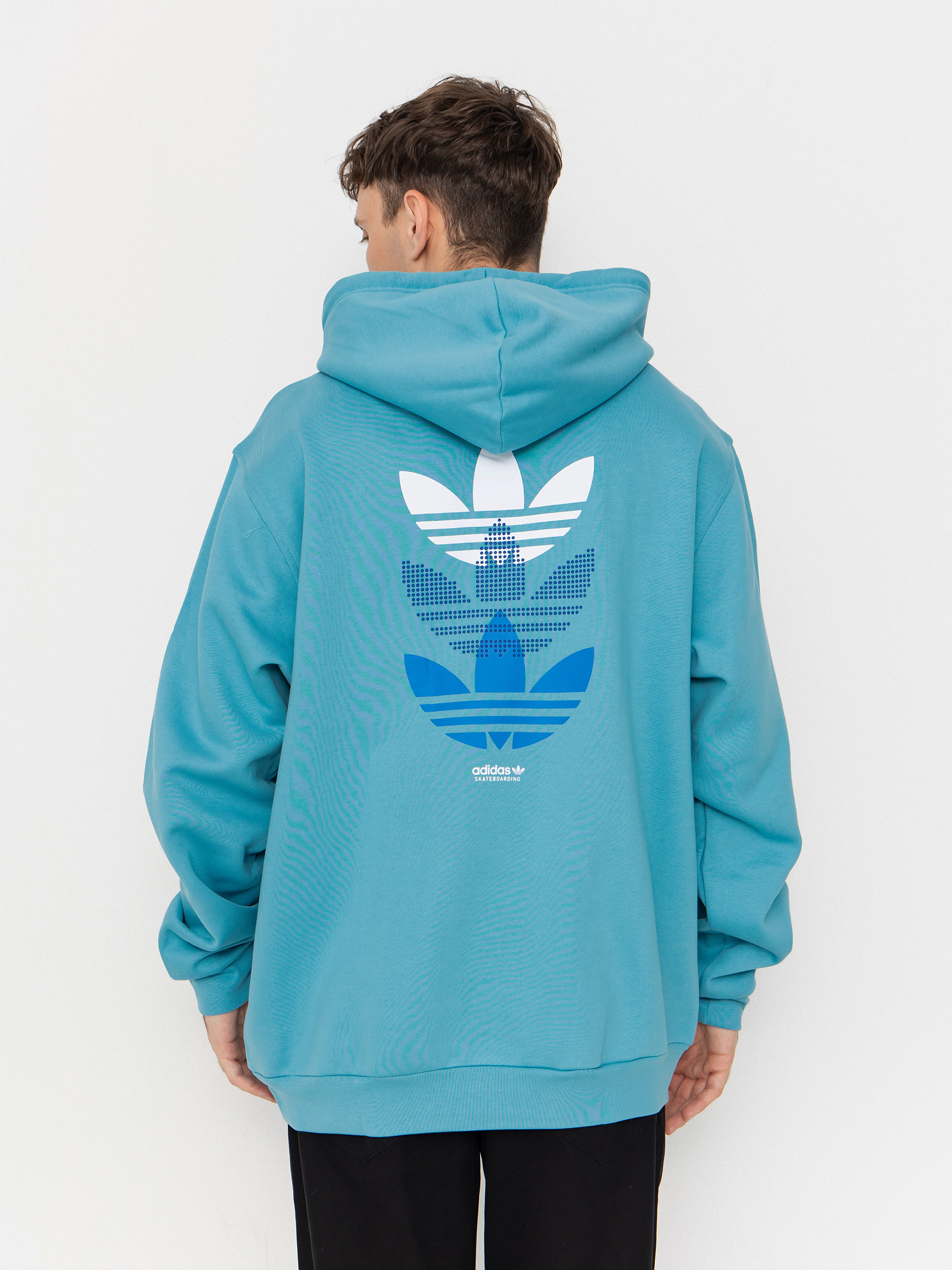 Mikina s kapucu00ed adidas Trip Tre HD (preblu/broyal)
