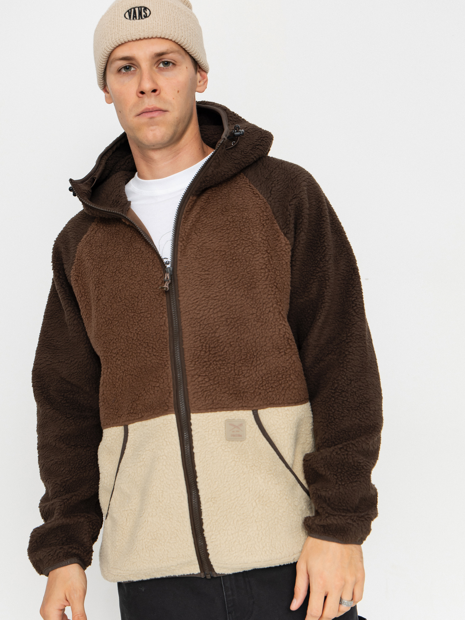 Fleecovu00e1 mikina Iriedaily Quentin Fleece (dark coffee)