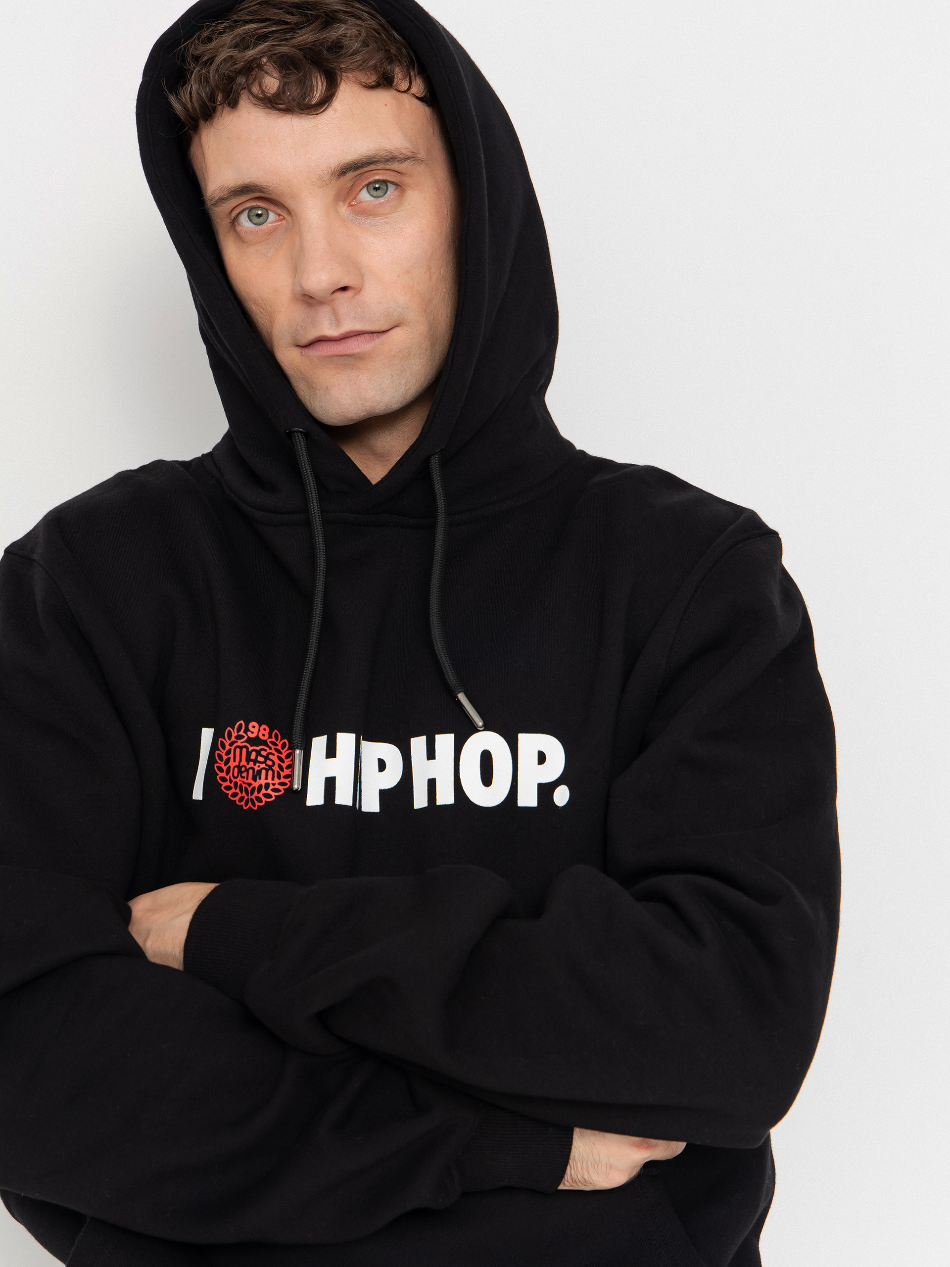 Mikina s kapucí MassDnm Feelings HD (black)