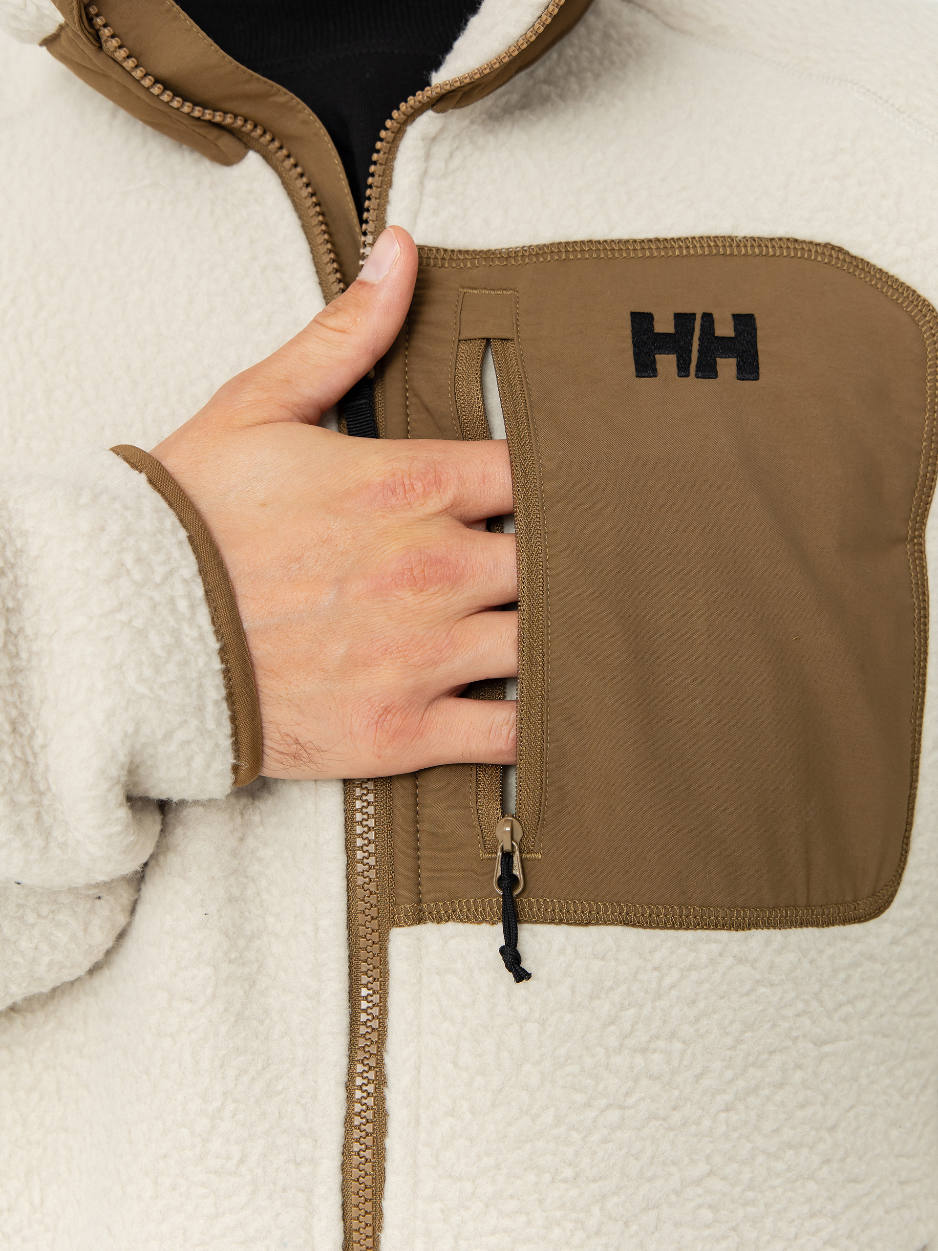 Pánský Fleecová mikina Helly Hansen Panorama Pile Block (pelican)