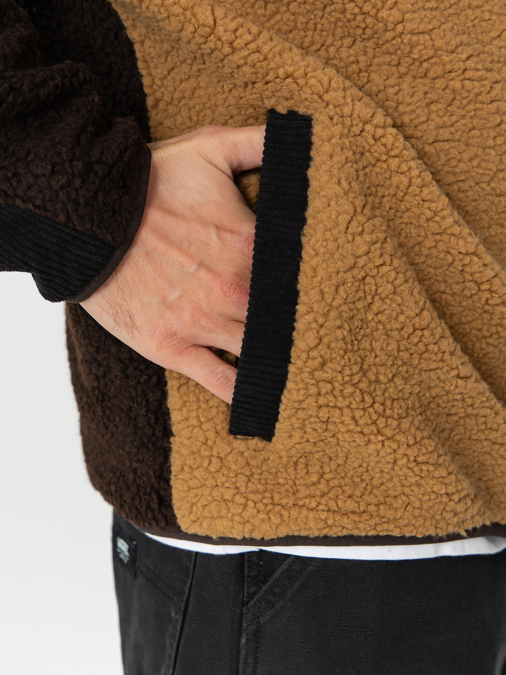 Pánský Fleecová mikina Kavu Wayside (wild wood block)