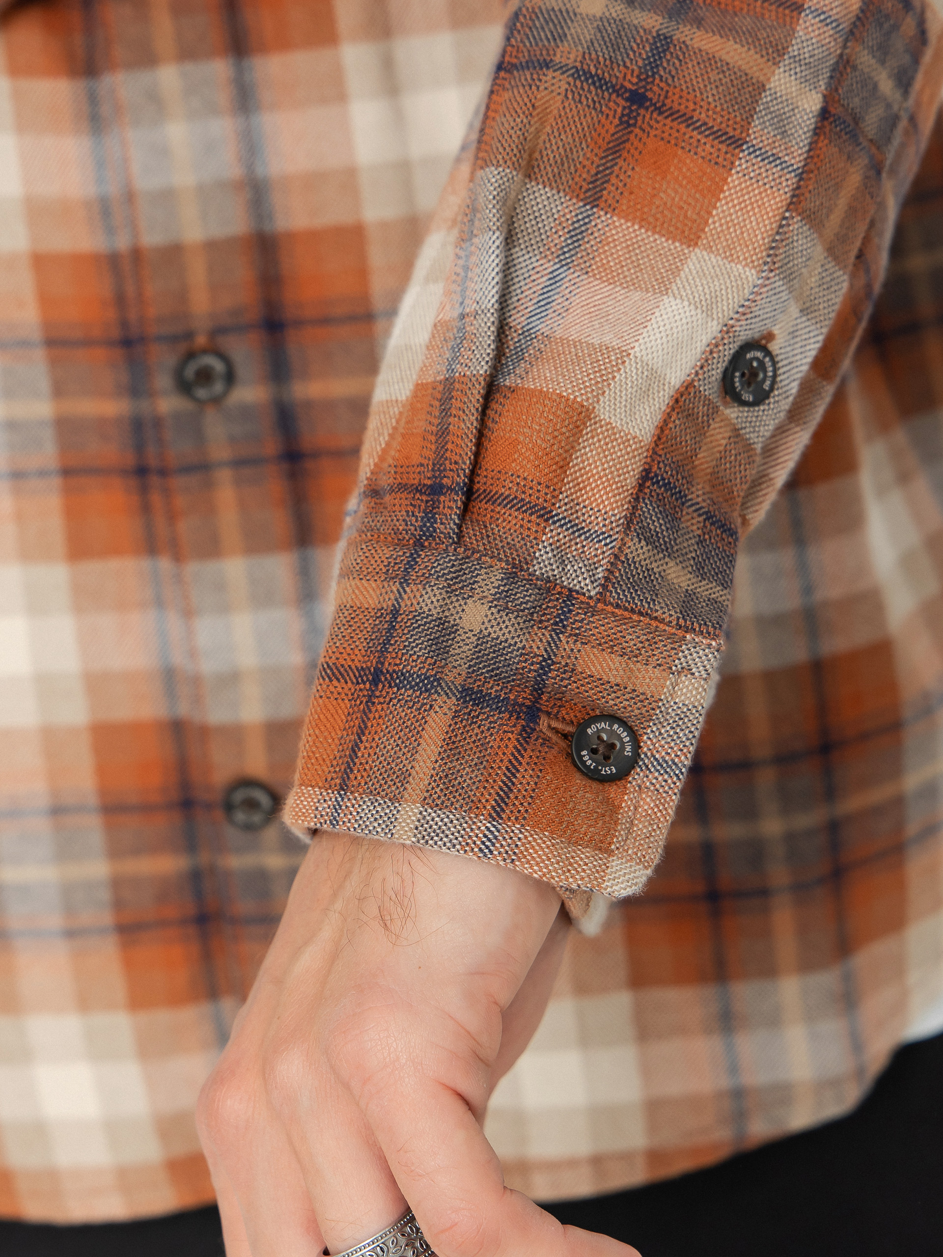 Košile Royal Robbins Lieback Organic Cotton Flannel (rust brown dipsea pld)