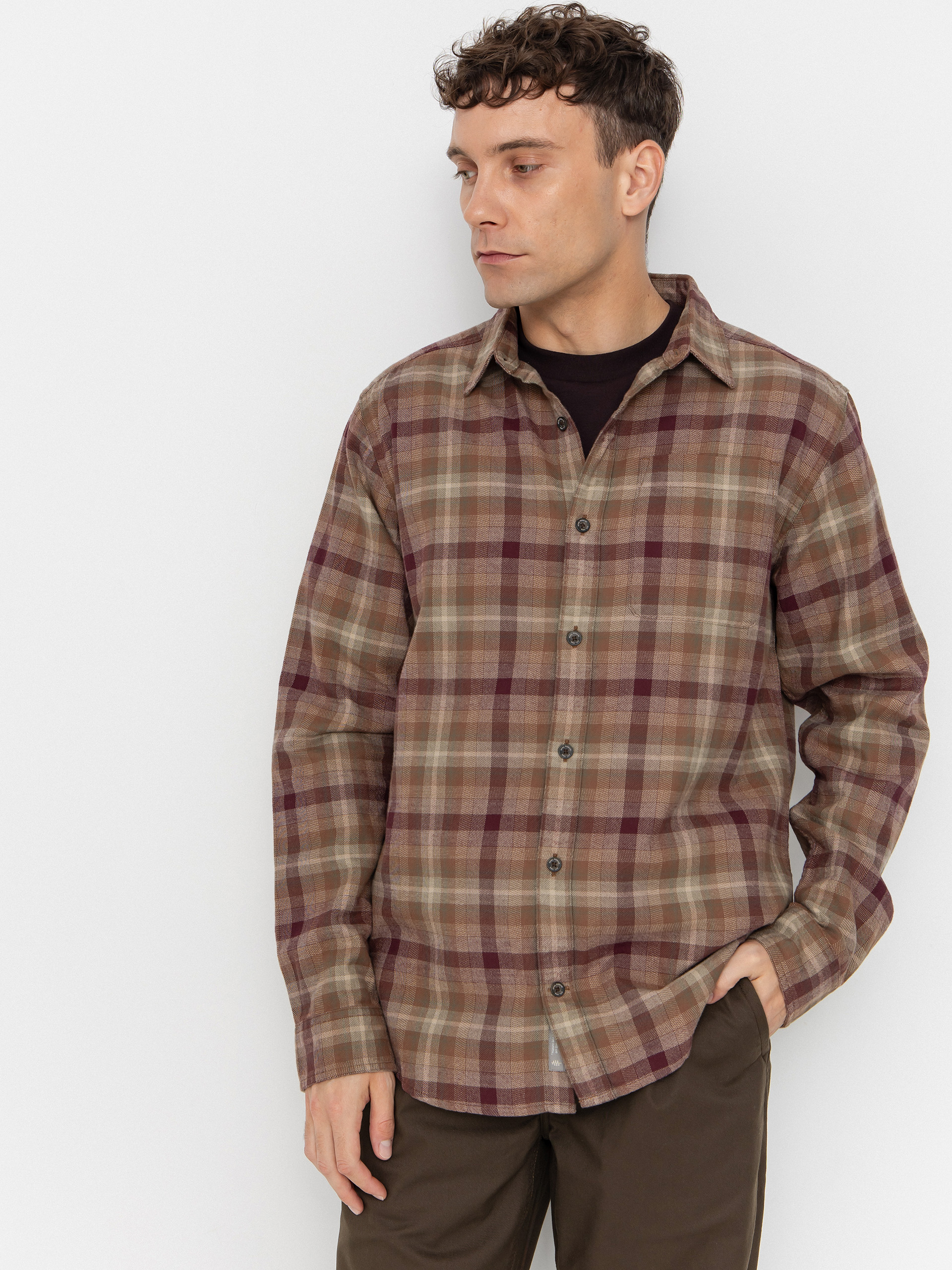 Kou0161ile Royal Robbins Lieback Organic Cotton Flannel (dusty olive dipsea pld)