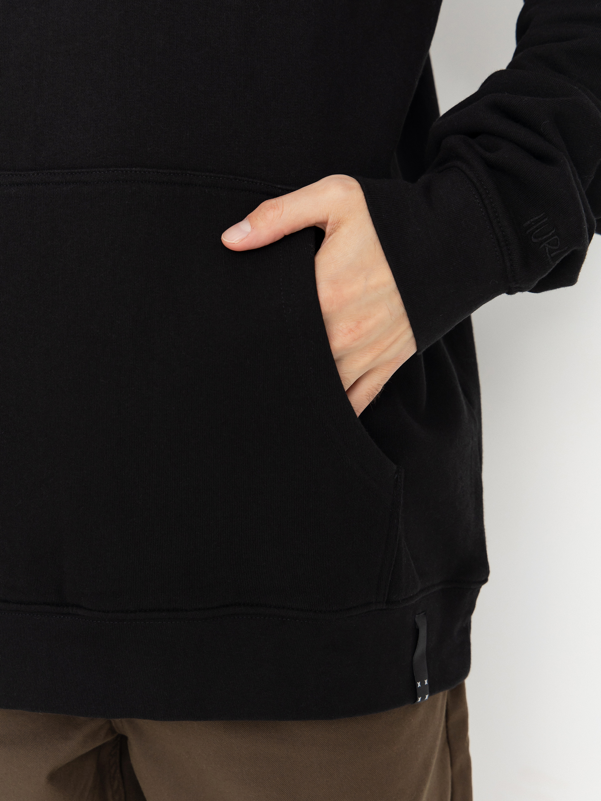 Mikina s kapucí Hurley Bcnk8 Washed HD (black)