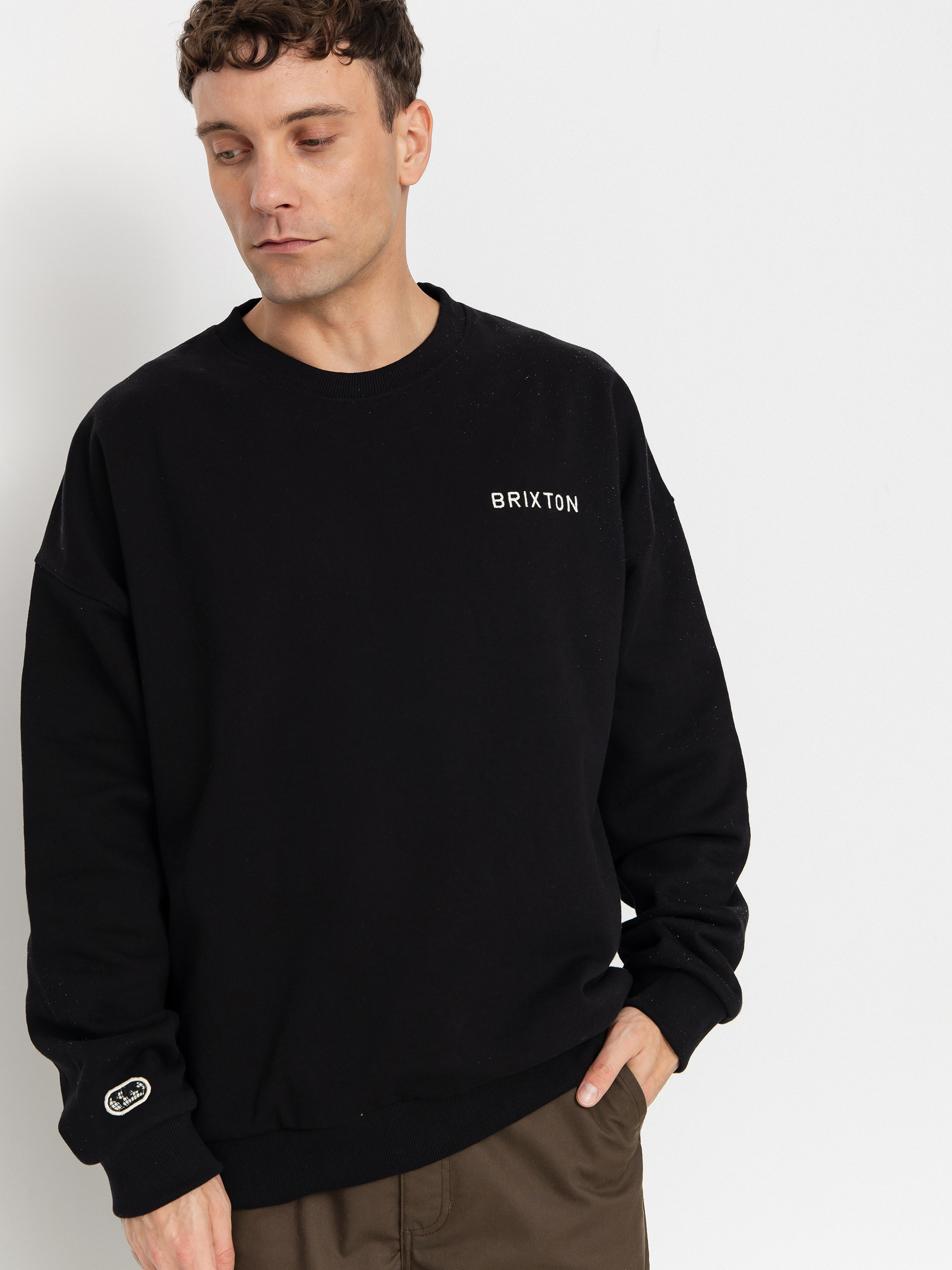 Mikina Brixton Embroidered Heavy Weight
