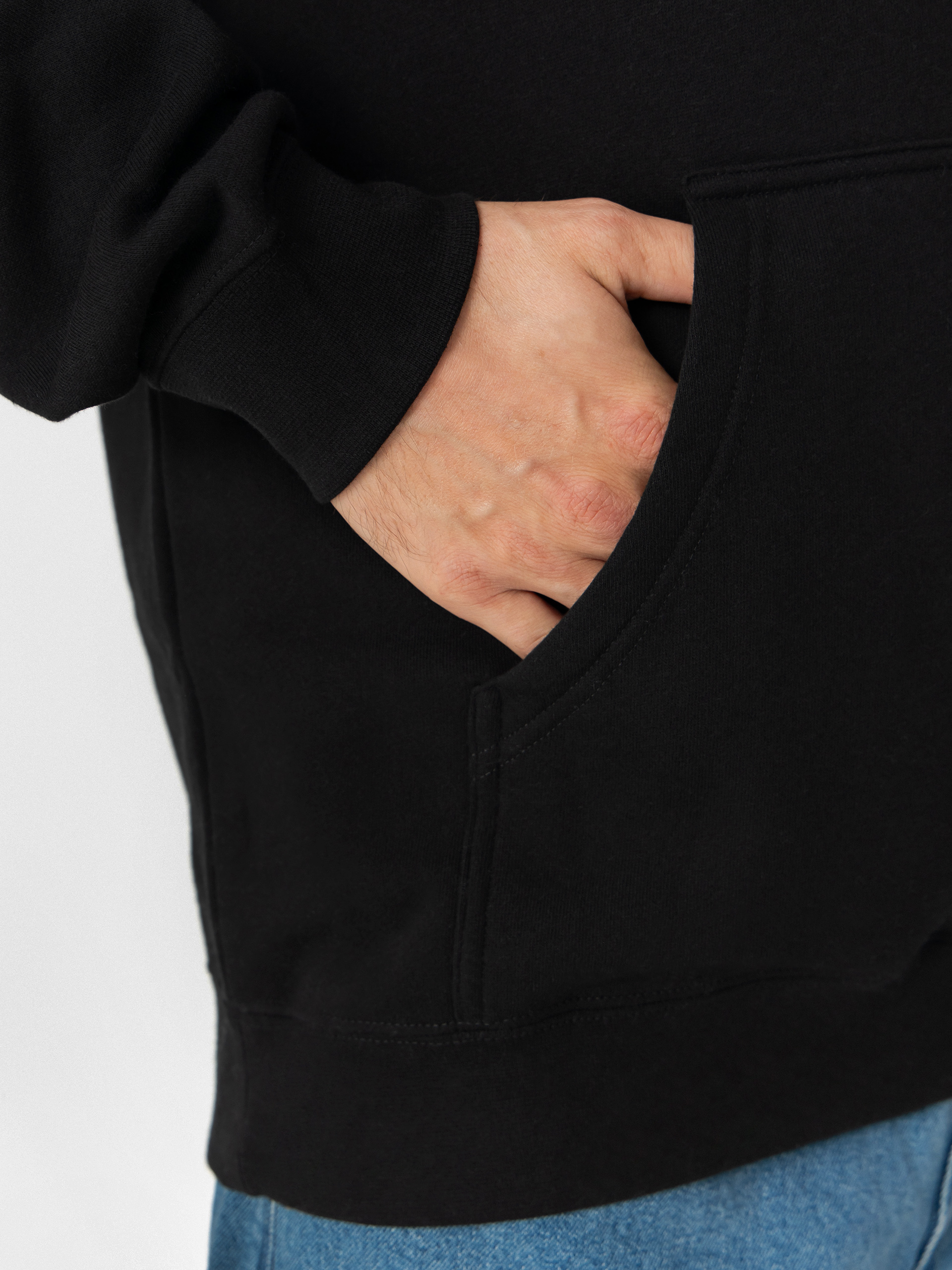 Mikina s kapucí Brixton Void HD (black)