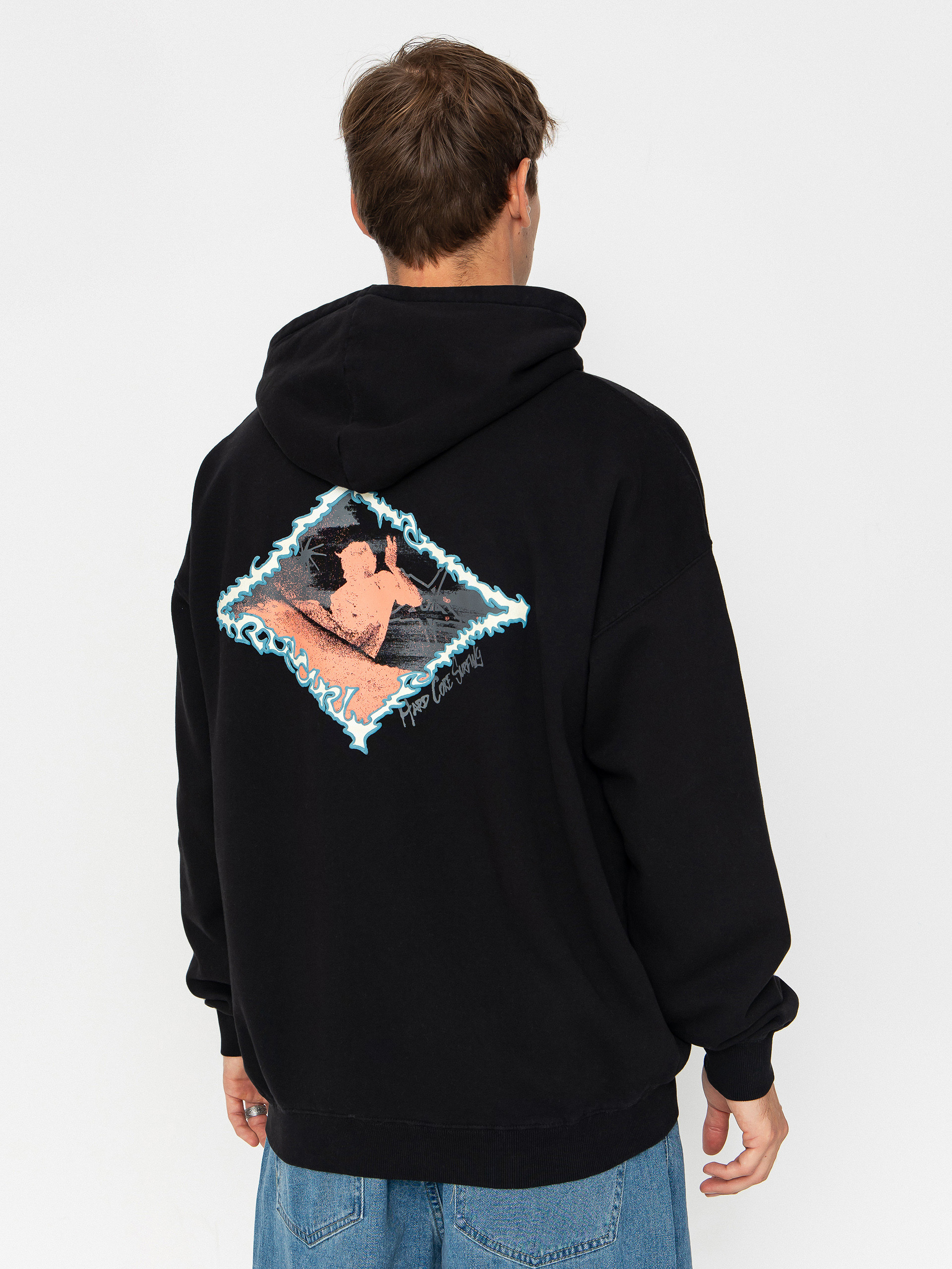 Mikina s kapucí Rip Curl Raw Energy HD (black)