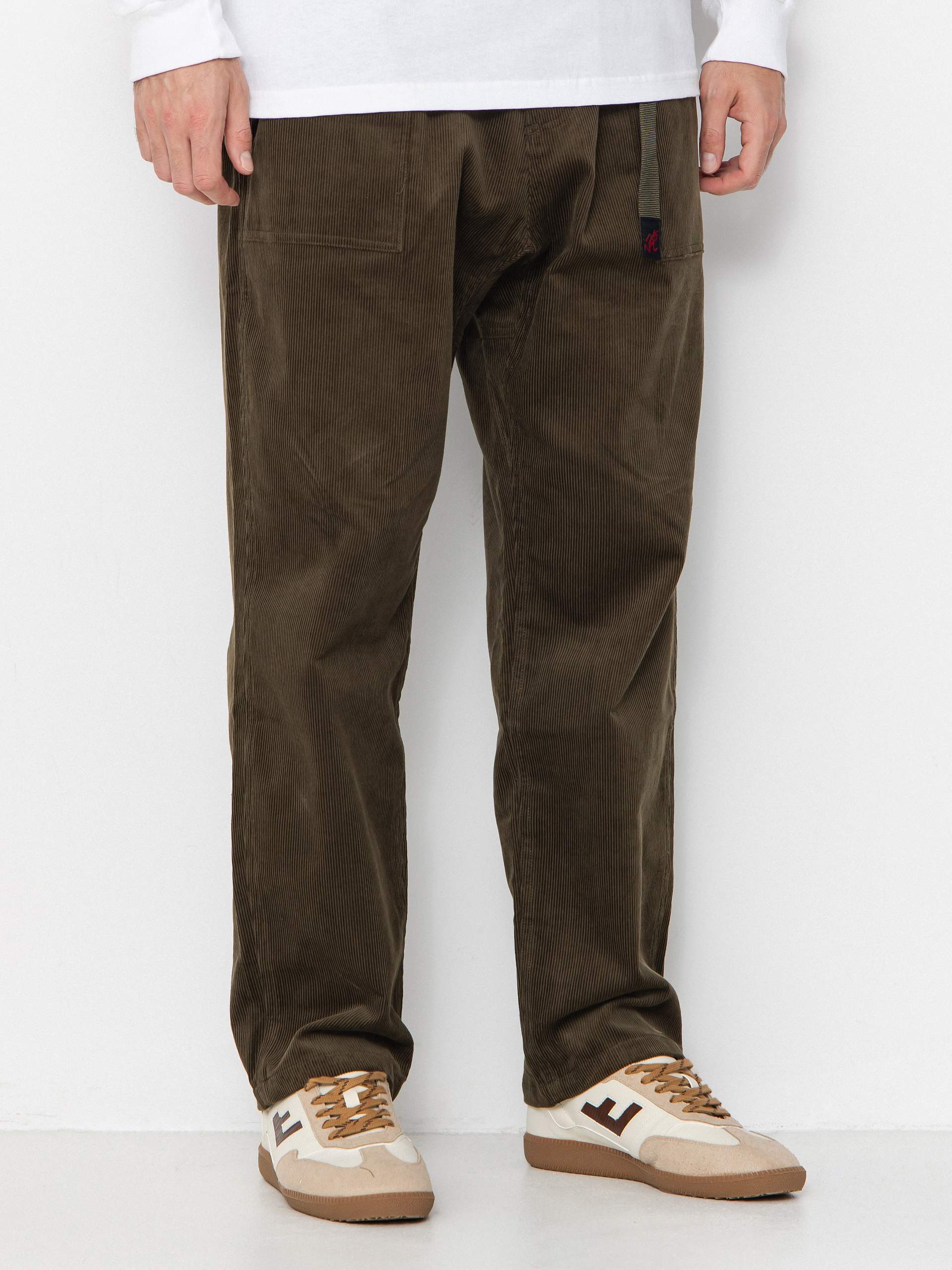 Kalhoty Gramicci Corduroy Loose Tapered Ridge (olive)