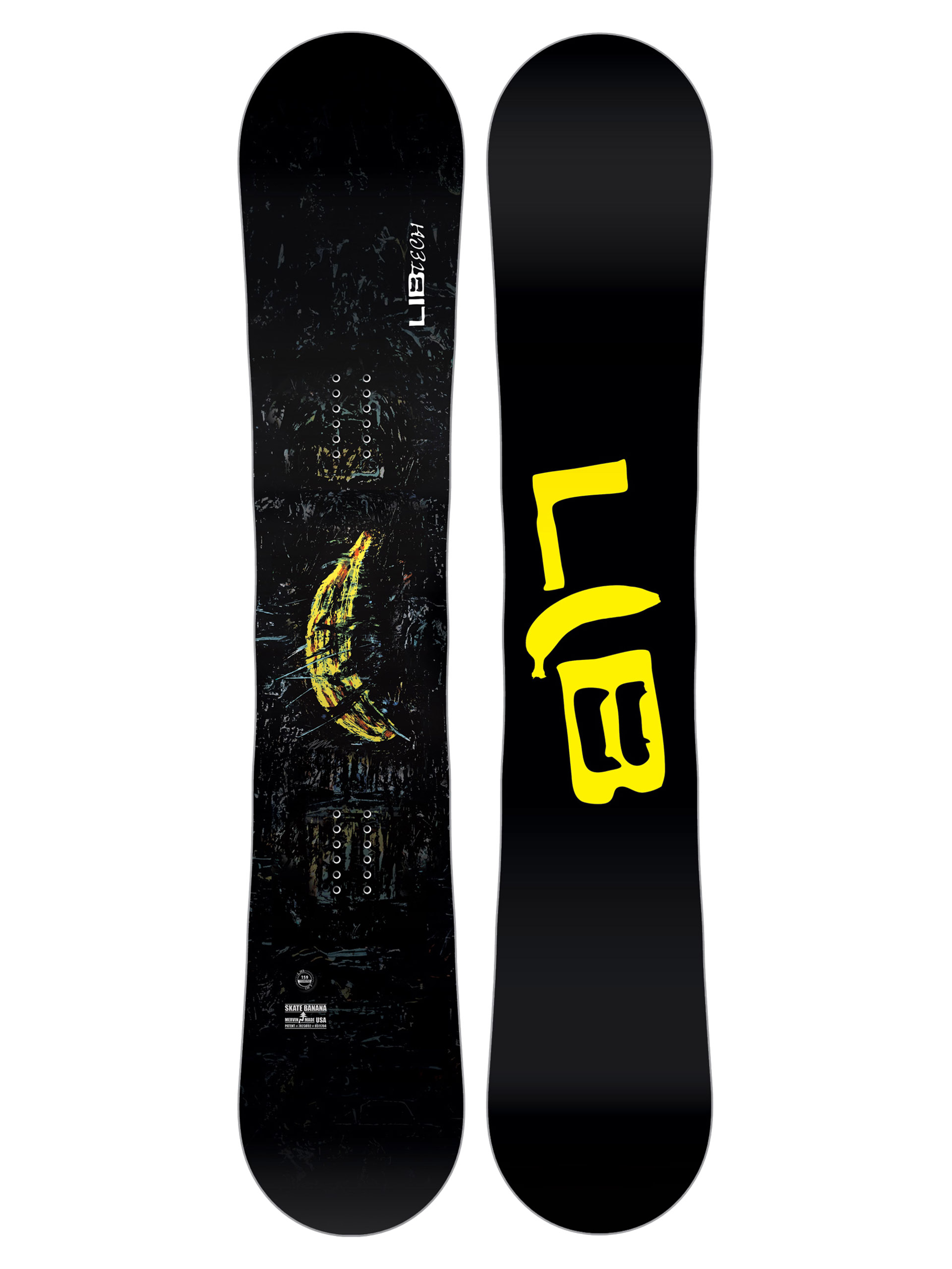 Snowboard Lib Tech Skate Banana (black/yellow)
