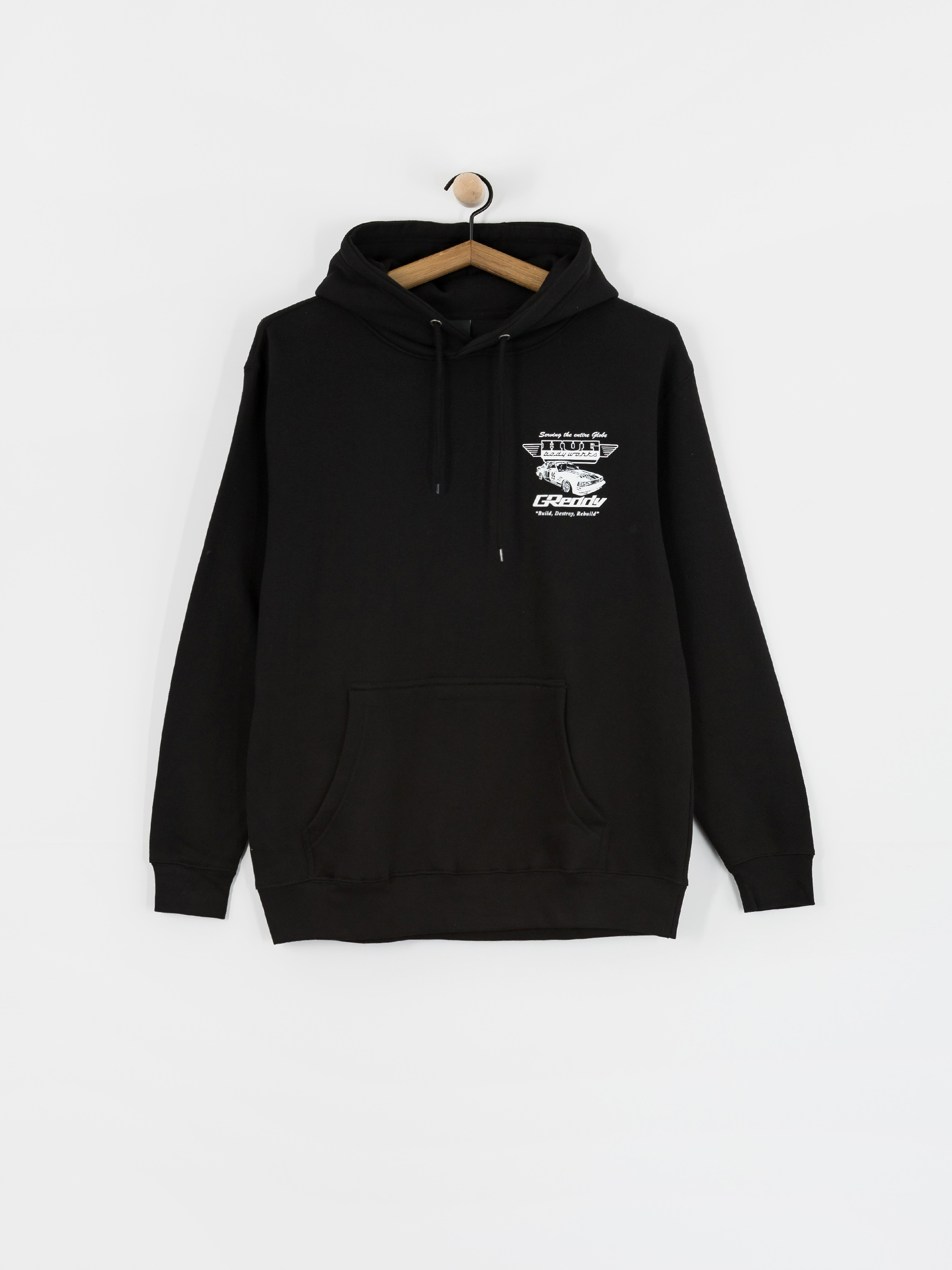 Mikina s kapucí HUF X Greddy Body Works HD (black)