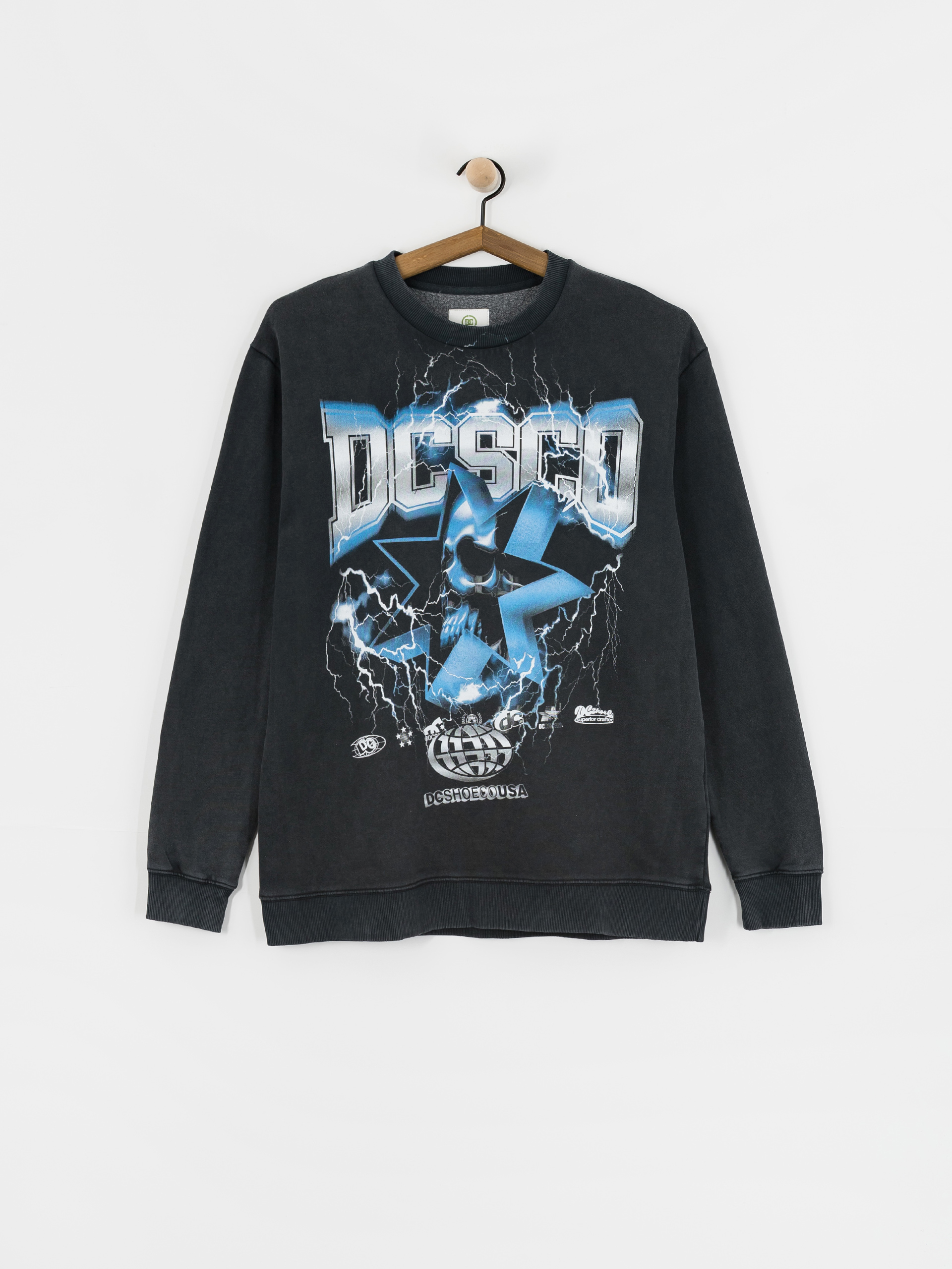 Mikina DC Skull Shock Crew (black)