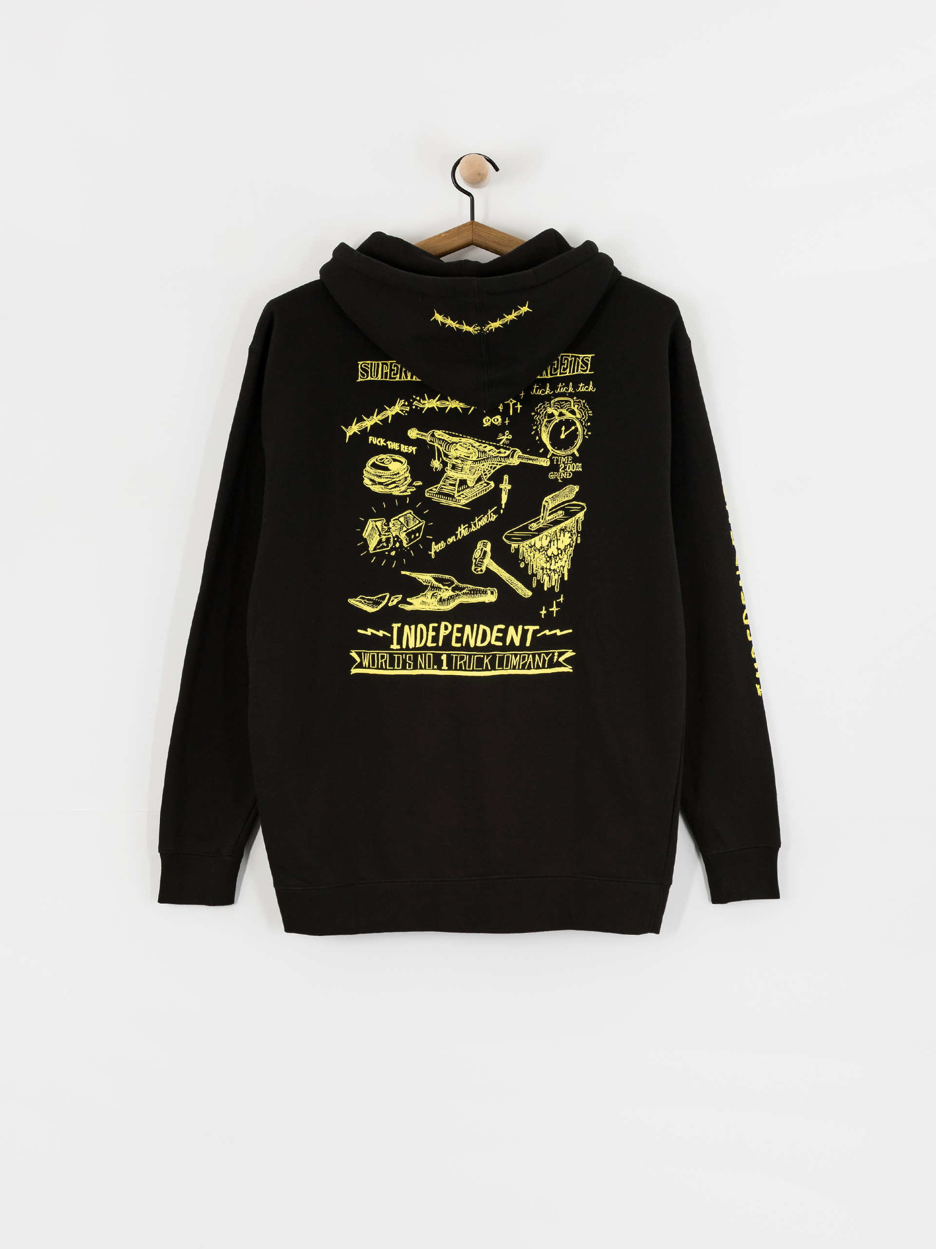 Mikina s kapucí Independent Bratrud Notebook ZHD (black)