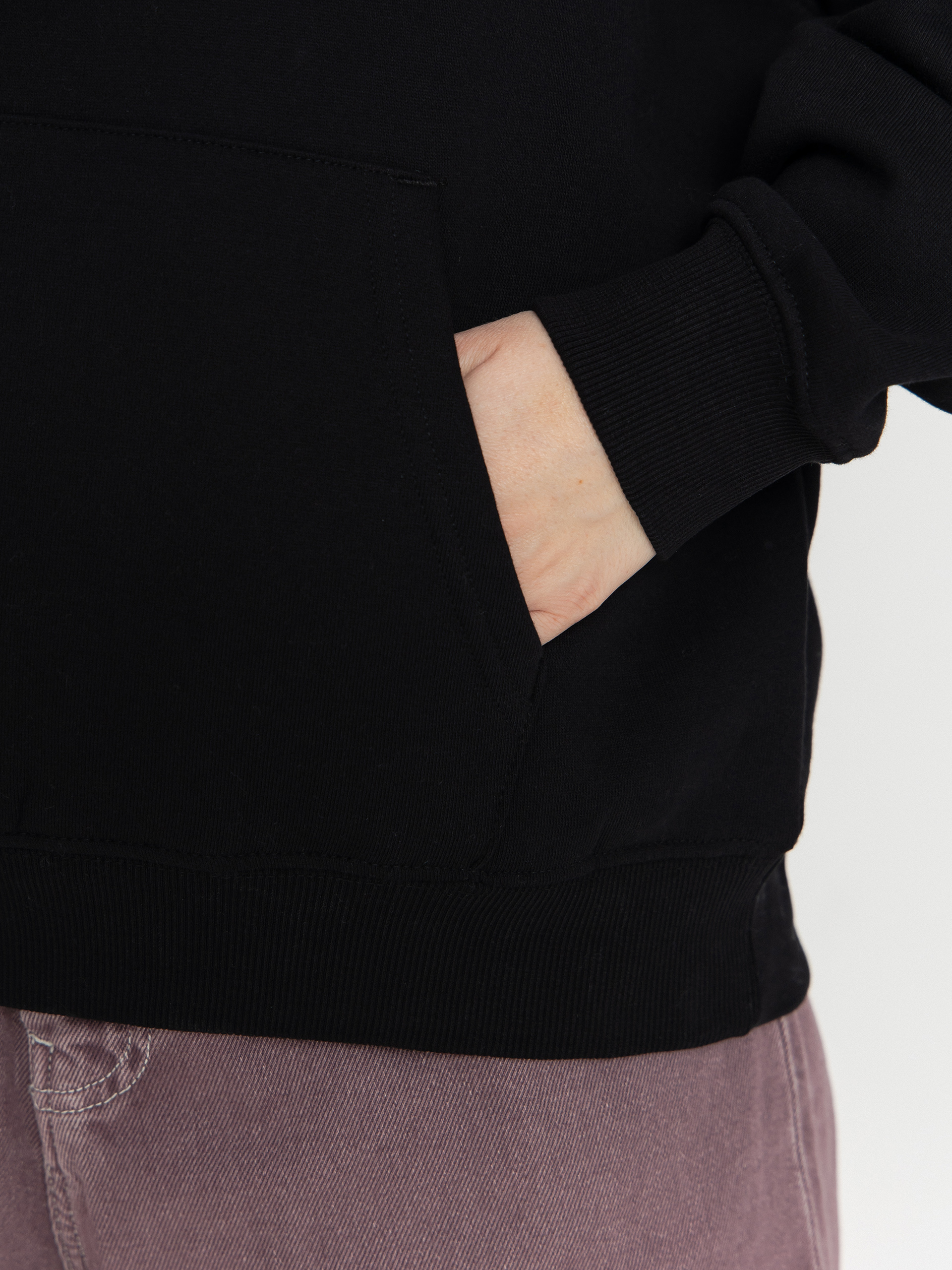 Mikina s kapucí Vans Talk Talk Os HD Wmn (black)