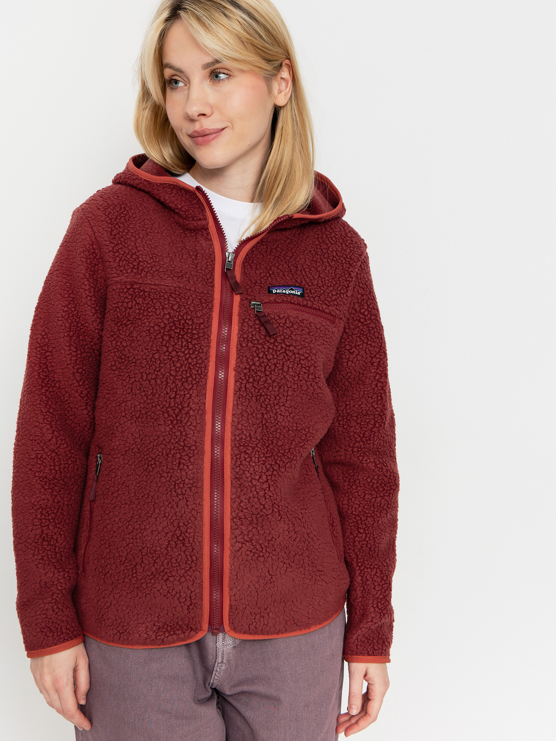 Fleecová mikina Patagonia Retro Pile HD Wmn (sequoia red)