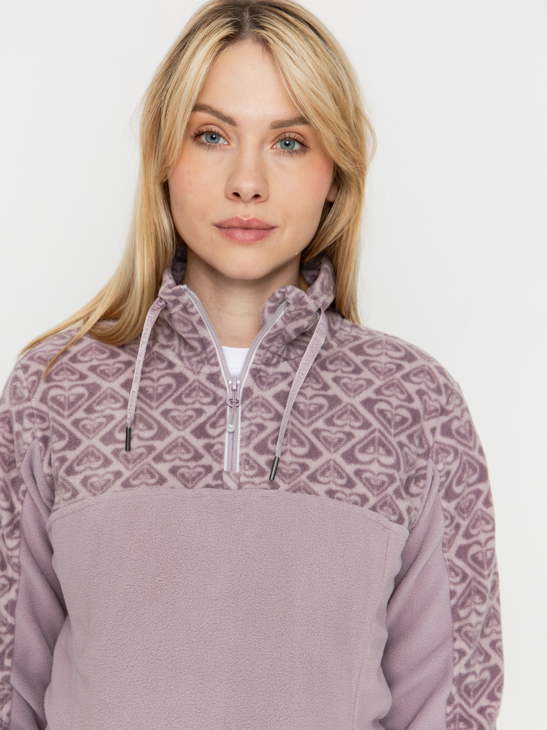 Dámský Fleecová mikina Roxy Sayna Half Zip (nirvana be bold plaid rg)