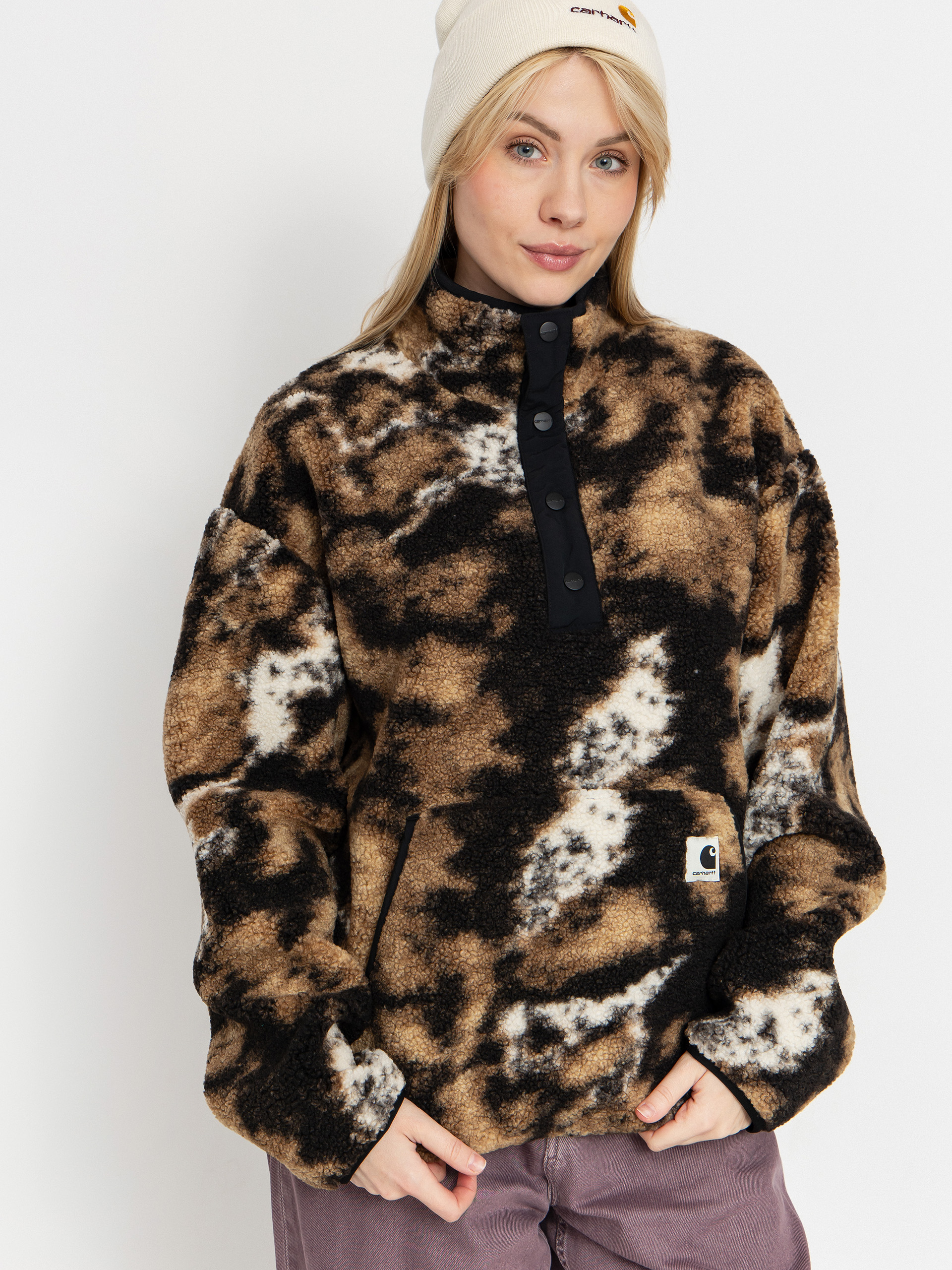 Dámský Fleecová mikina Carhartt WIP Elliot (wild dog jacquard/black)