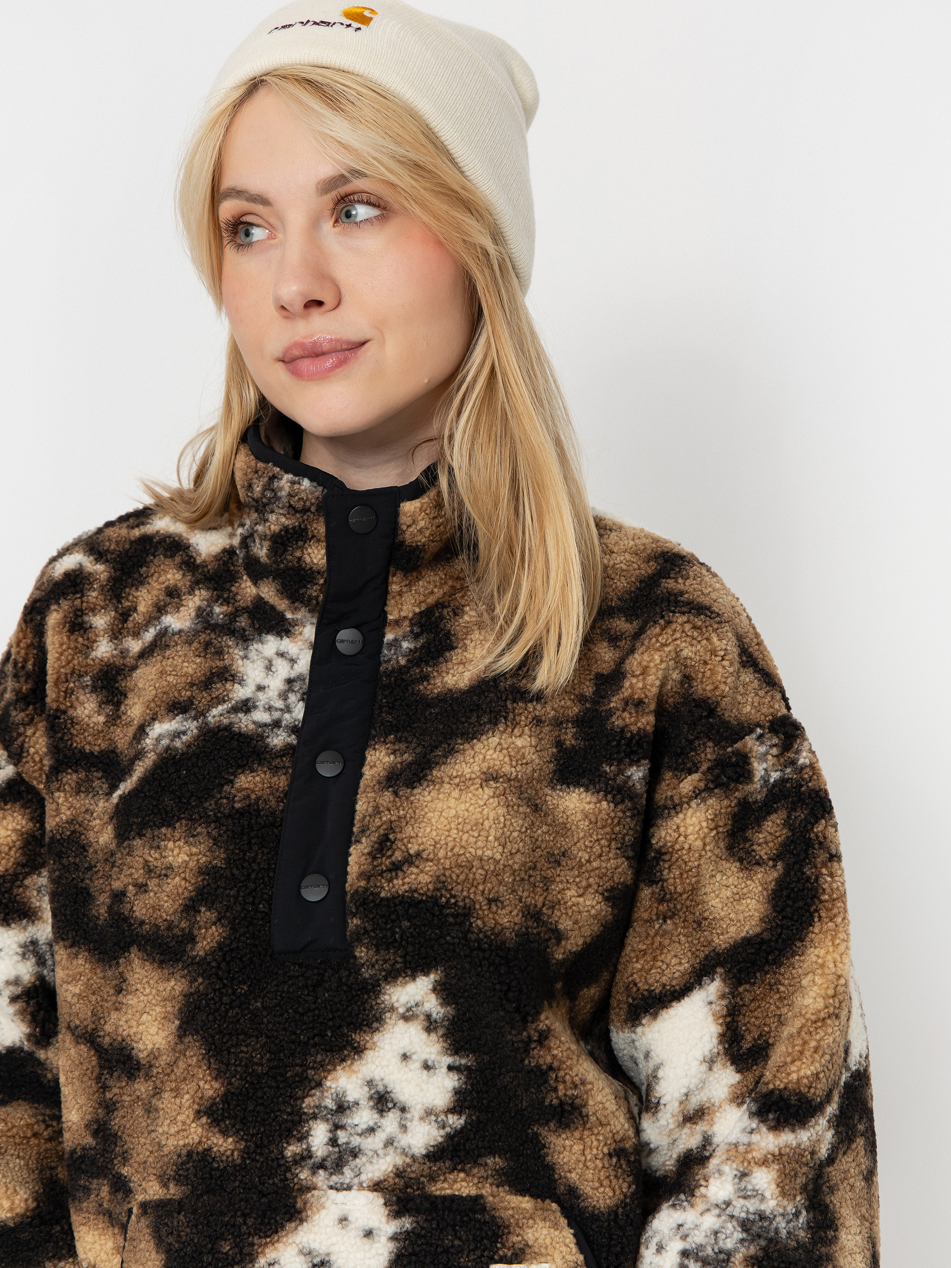 Dámský Fleecová mikina Carhartt WIP Elliot (wild dog jacquard/black)