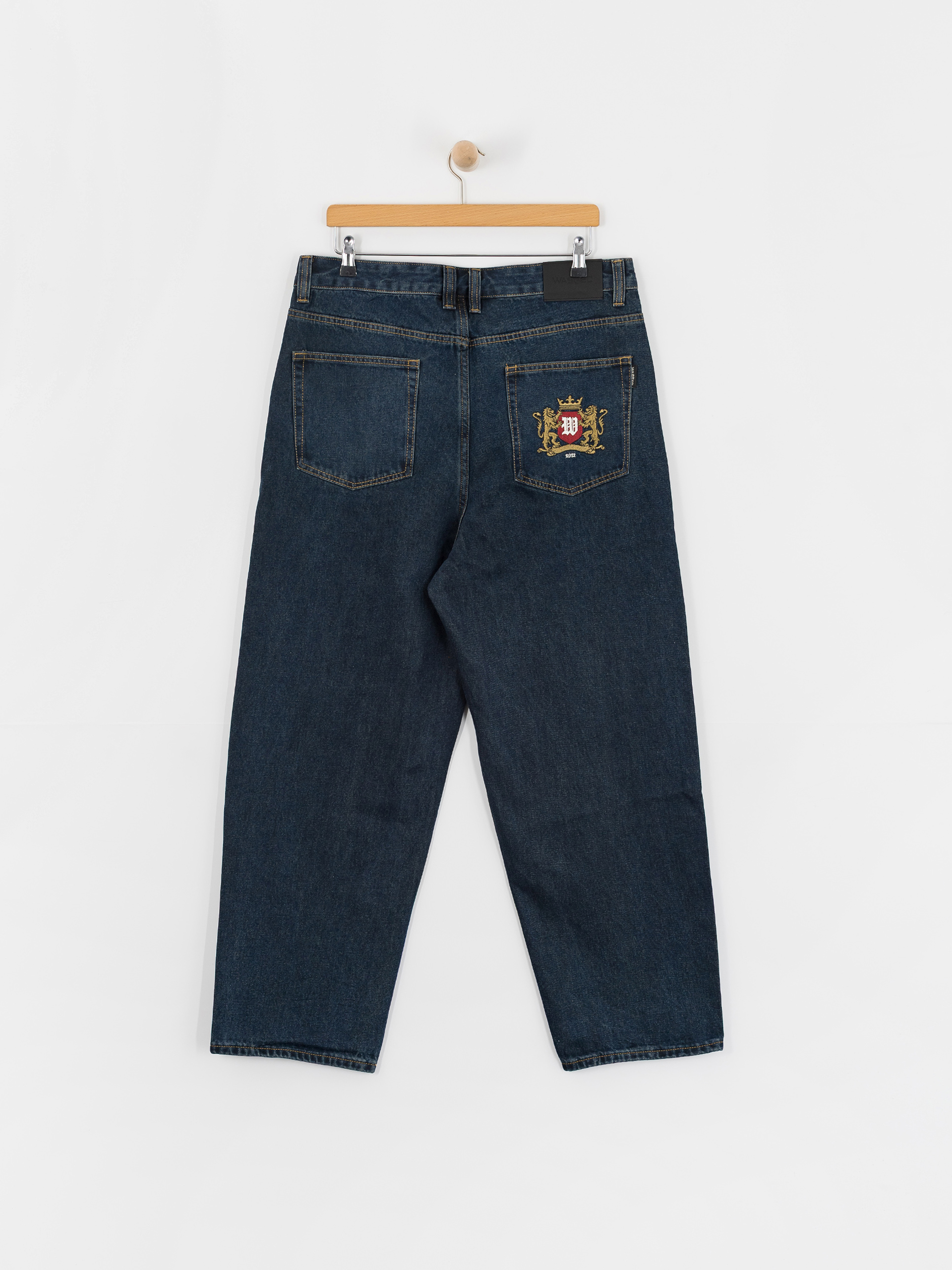 Kalhoty Wasted Paris Crest Casper (raw blue)