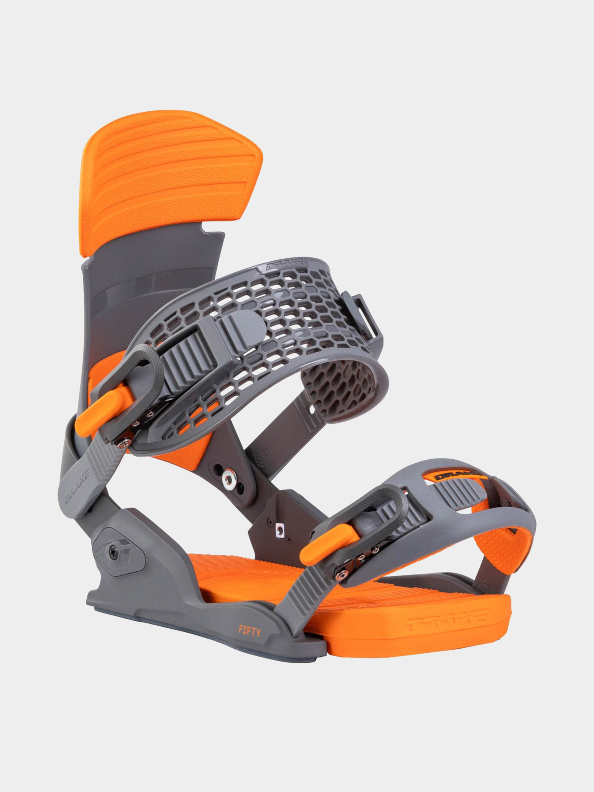 Pánské Snowboardové vázání Drake Fifty (dark grey/orange)