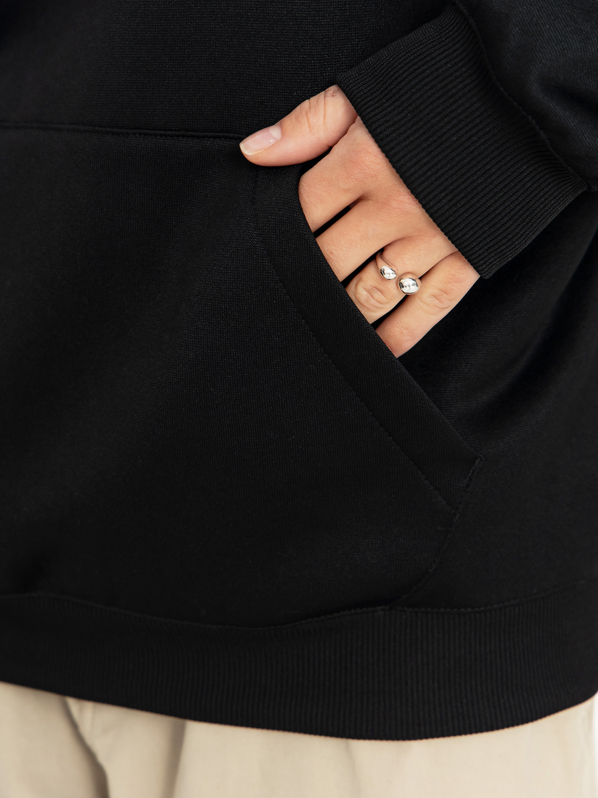 Mikina s kapucí Volcom Essential Hydro HD Wmn (black)