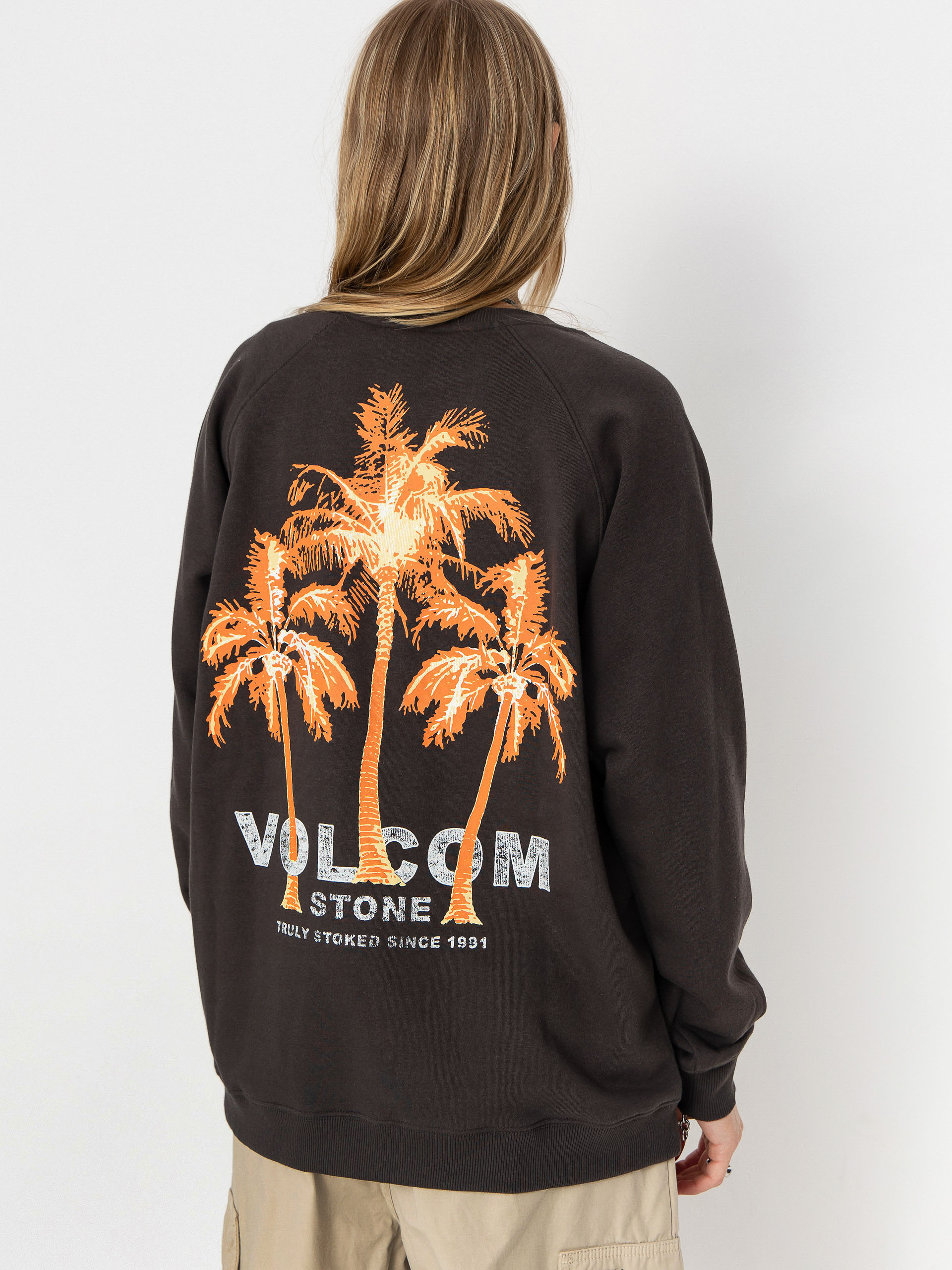 Mikina Volcom Stone Magic Crew Wmn (vintage black)