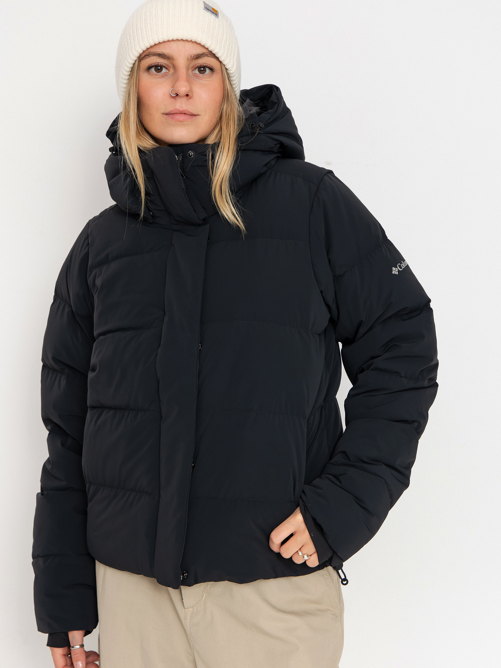 Bunda Columbia Amaze Puff Hooded Wmn (black)