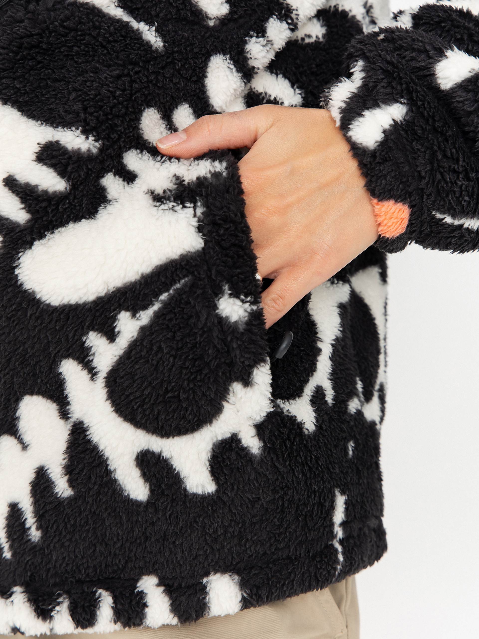 Dámský Fleecová mikina Roxy Alabama Full Zip Printed (anthracite roxy pro)