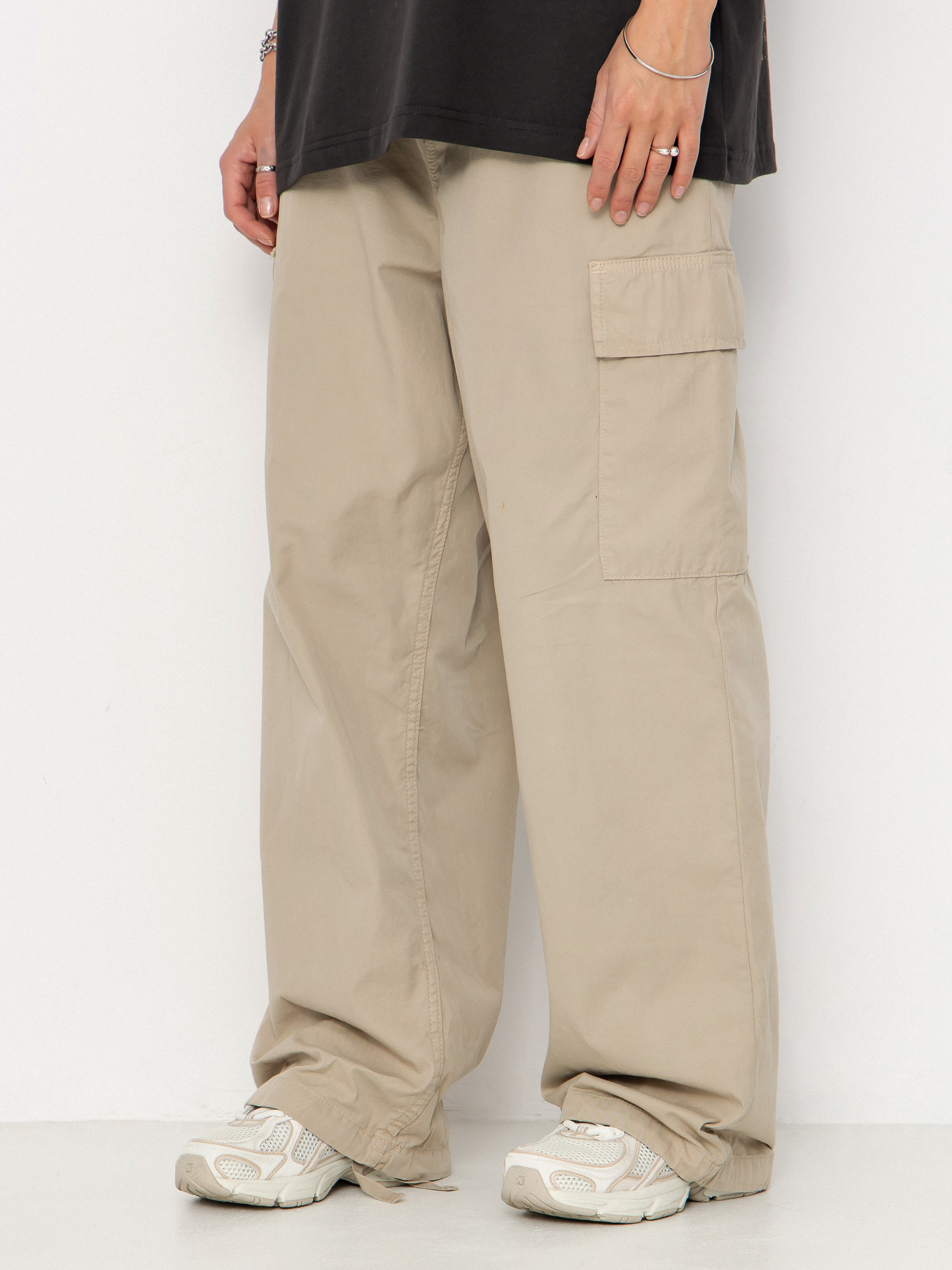 Kalhoty Carhartt WIP Kingston Wmn (wall/garment dyed)