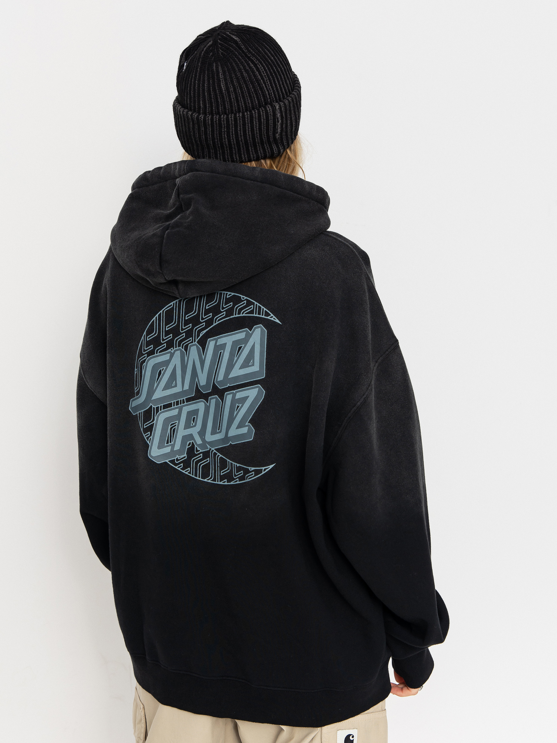 Mikina Santa Cruz Imprint Moon Dot Wmn (black wash)