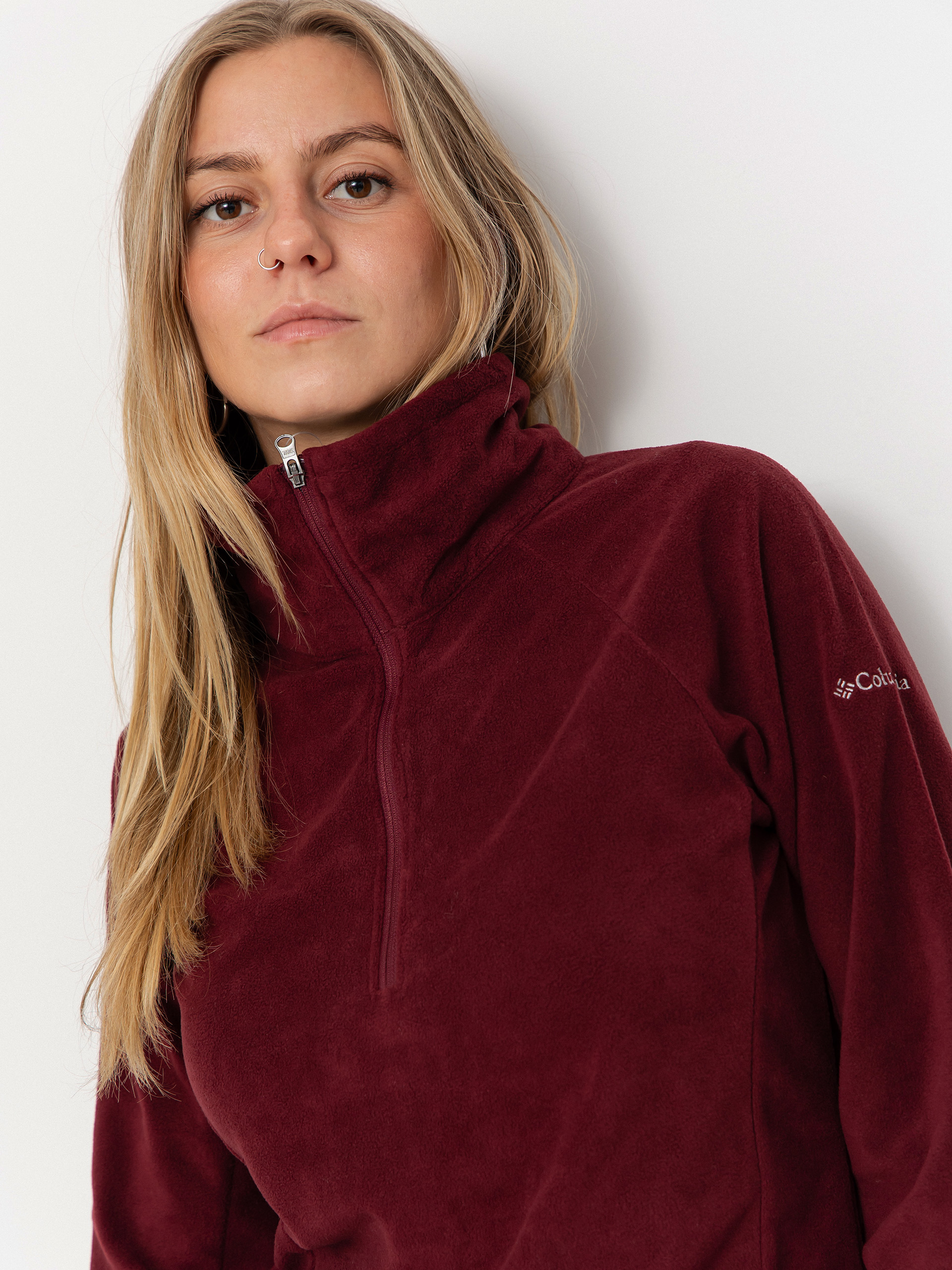 Dámský Fleecová mikina Columbia Glacial IV 1/2 Zip (rich wine)