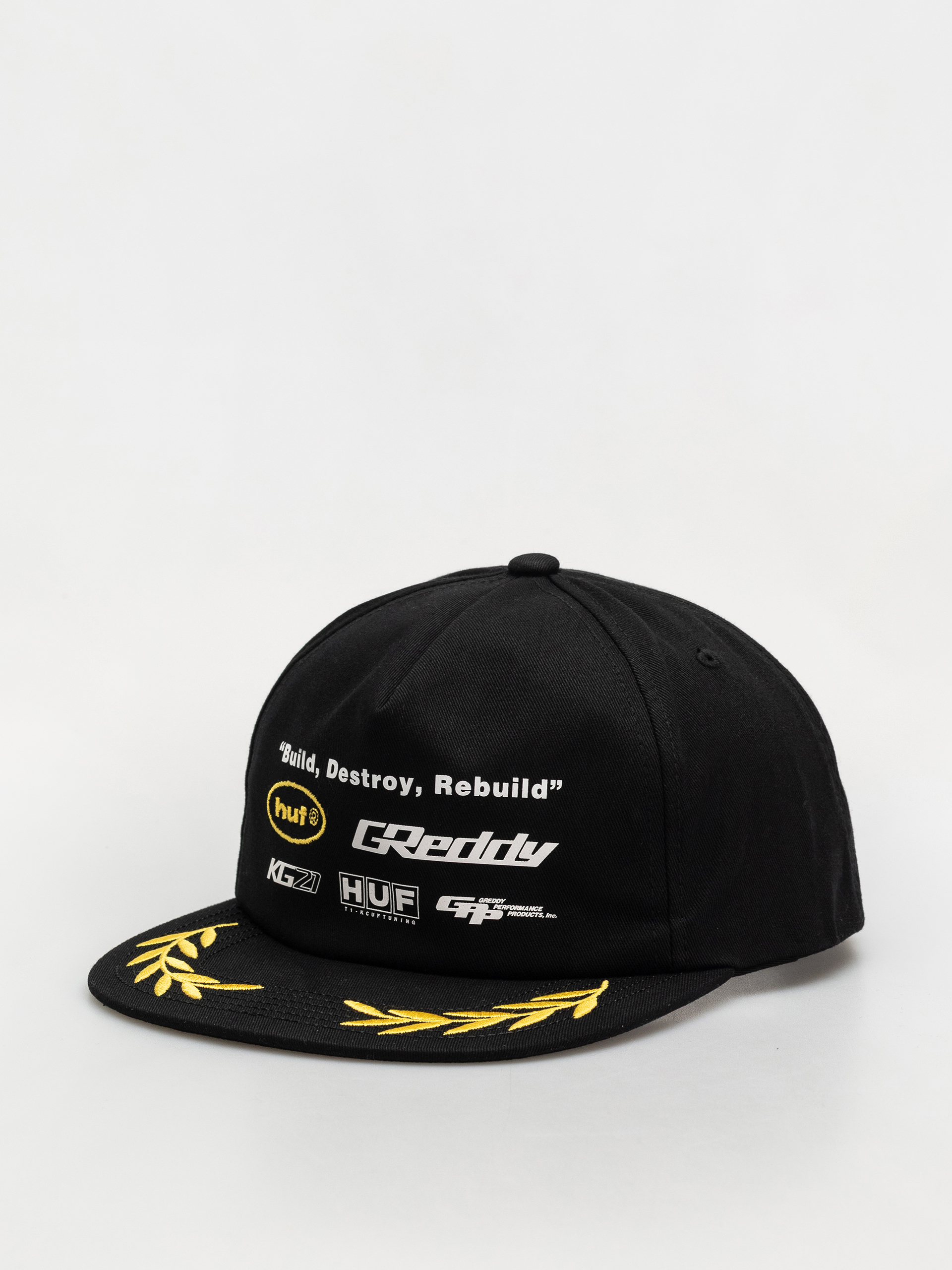 Kšiltovka  HUF X Greddy Team Snapback (black)